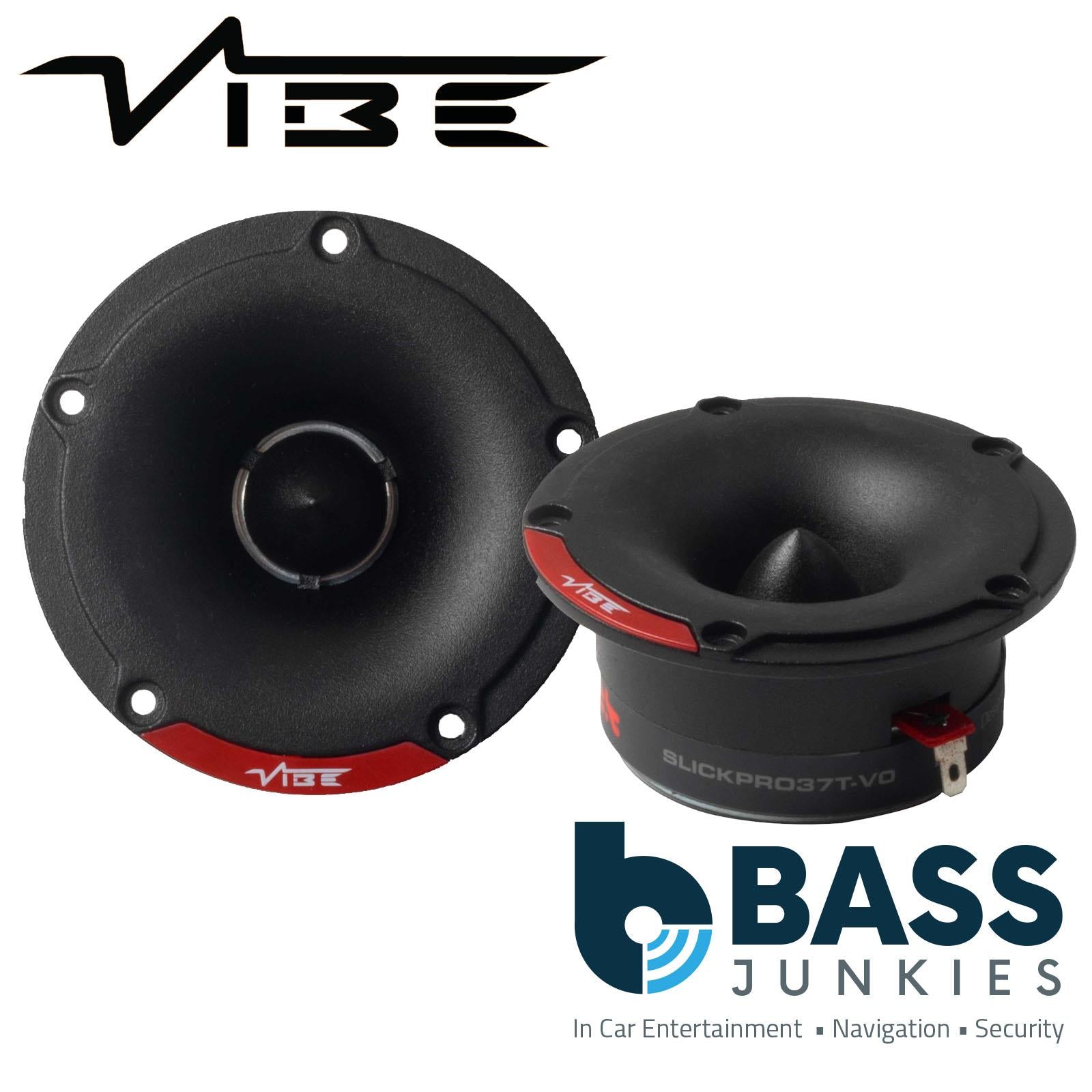 VIBE SLICKPRO37T-V0 3.7" 98mm Titanium Diaphragm Car Tweeter 225W Max Power