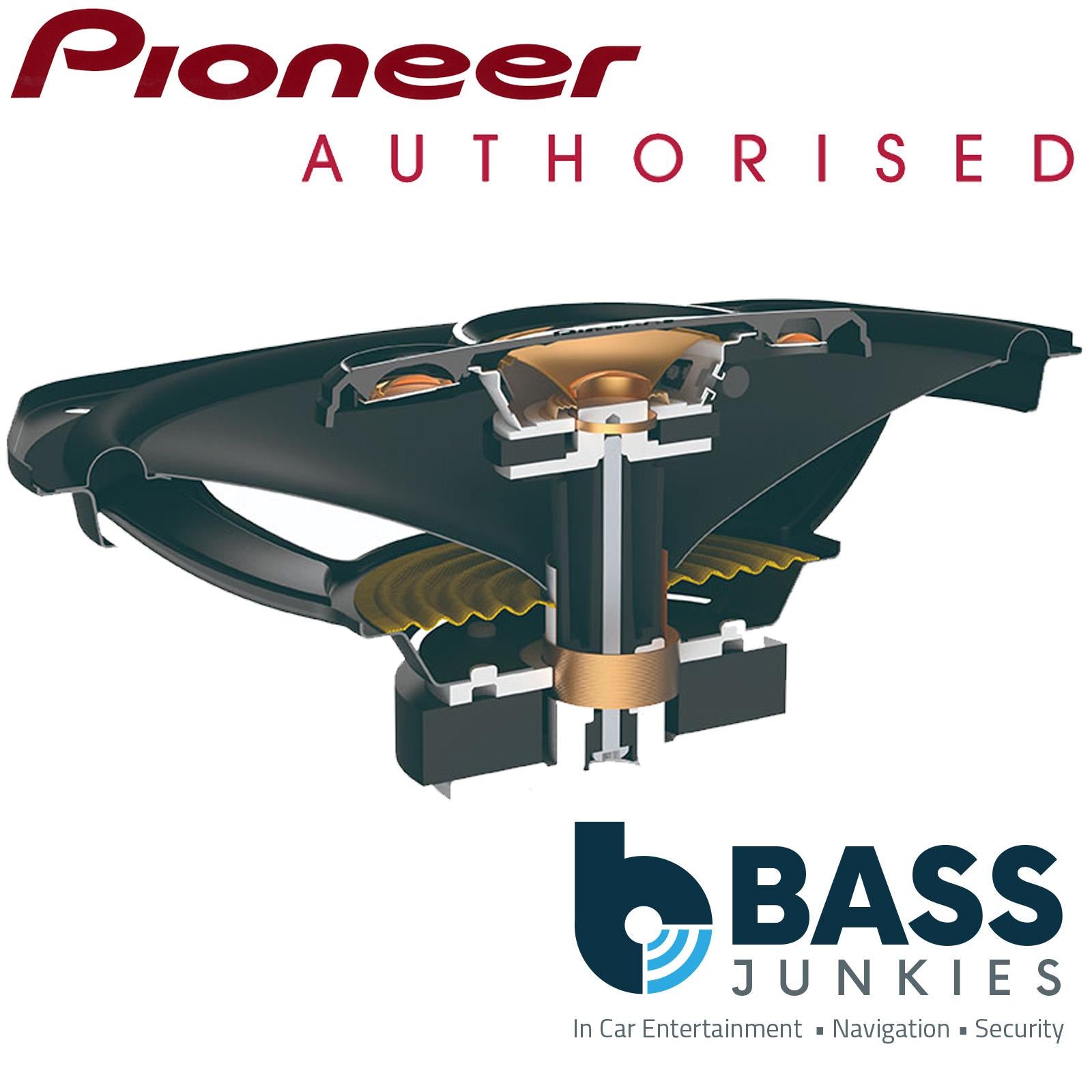 Pioneer TS-A6970F - 6" x 9" 1200 Watts Coaxial 5-Way Car Shelf Speakers