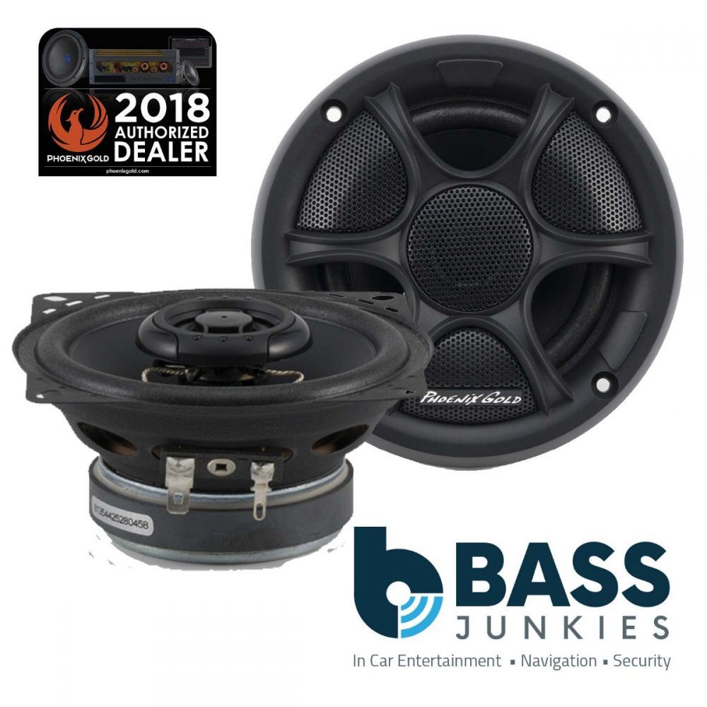 Phoenix Gold RX4CX - RX Series 4" Inch 100mm 10Cm 80 Watts Car Coaxial Speakers (Pair)