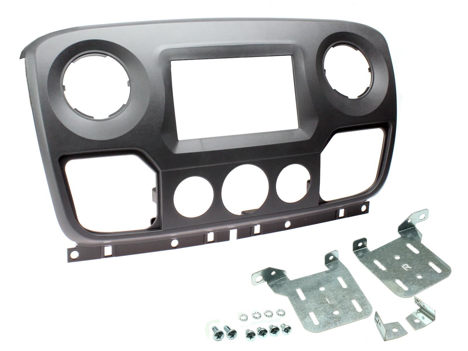 SONY 6.2" Screen Blutooth Double Din Stereo Fitting Kit + Steering Wheel Stalk Controls to fit Vauxhall Movano 2013- | Opel Movano 2013-