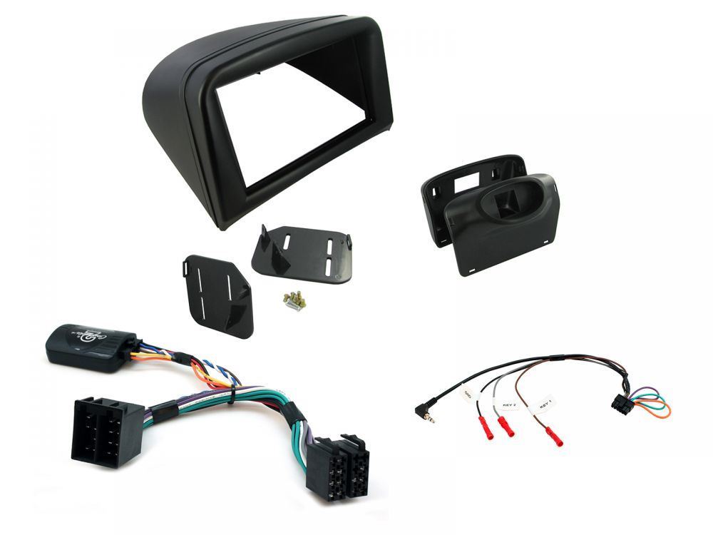 Connects2 CTKPE02 - Peugeot 206 2002 - 2008 Double Din Fascia & Steering Wheel Interface Installation Kit