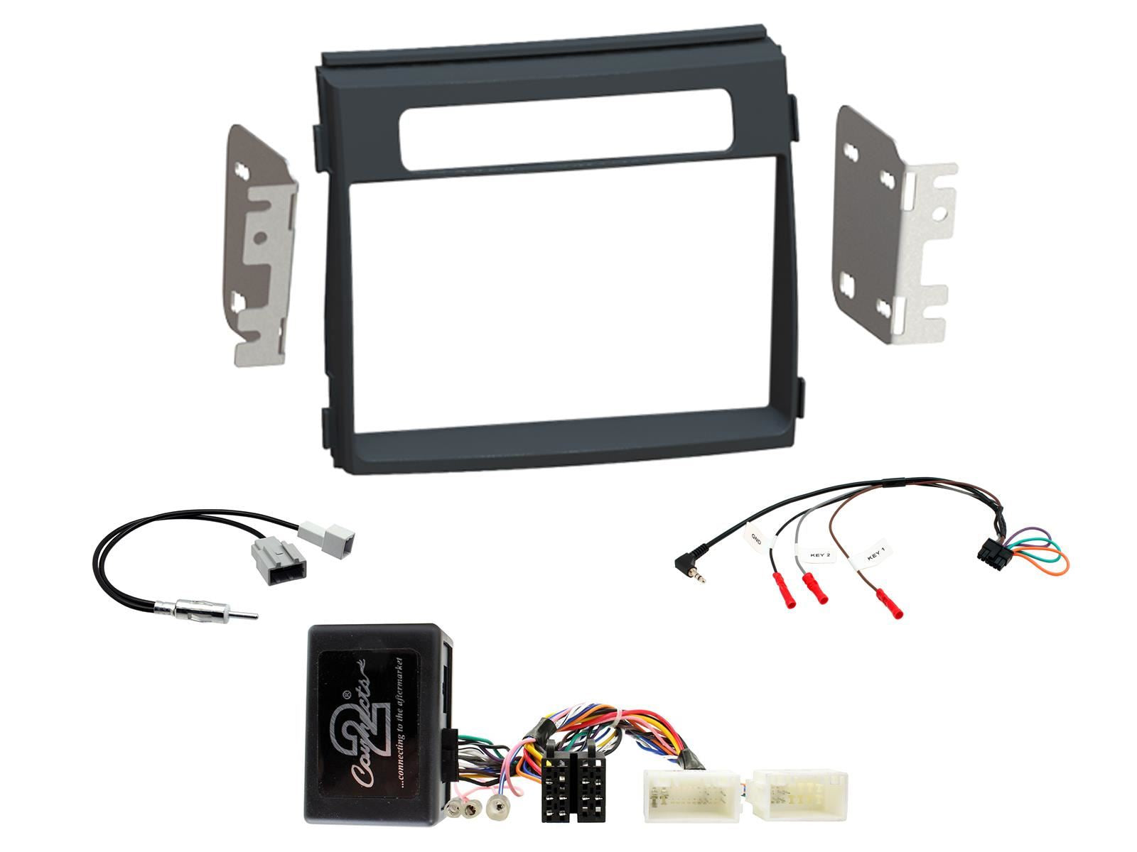 Grundig 6.8" Apple Android Double Din Stereo Fitting Kit + Steering Wheel Stalk Controls to fit Kia Soul 2012-14