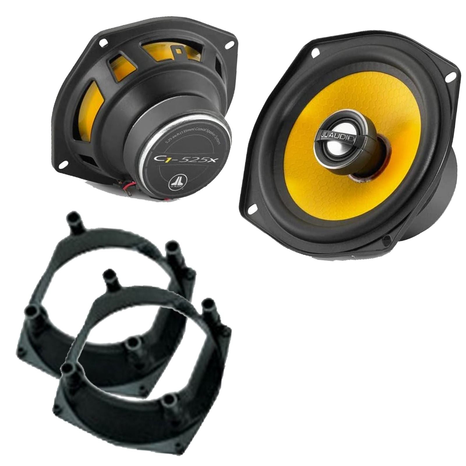 JL Audio C1-525X 2-Way 130mm/13cm/5.25" Coaxial Speakers (Per Pair 450 Watts) Fits Renault Clio 1990-98
