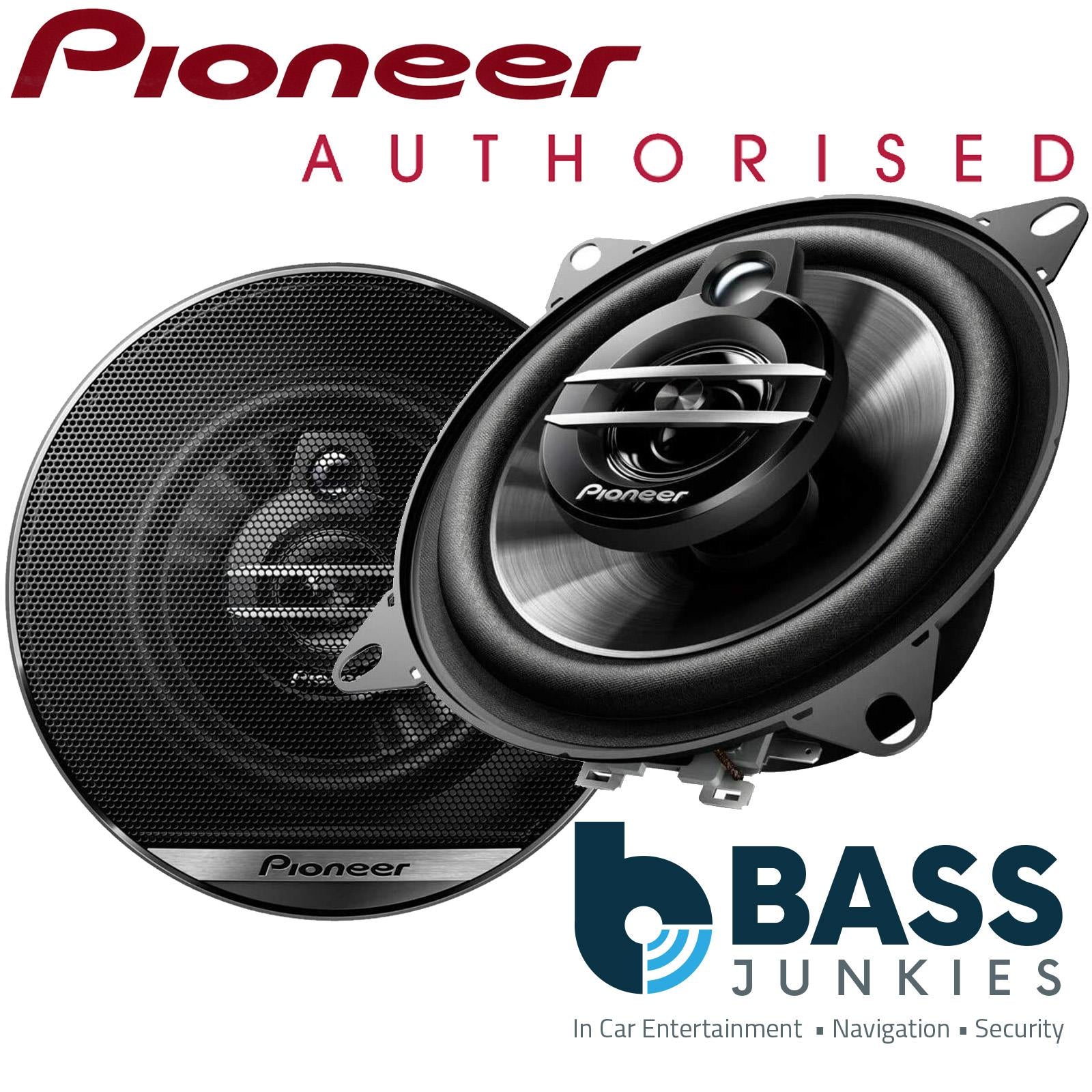 Pioneer TS-G1030F 420 Watts 4" Inch 10 cm 3 Way Car Door Dash Shelf Speakers