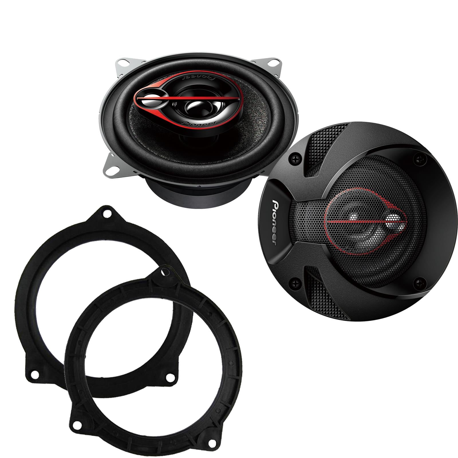Pionner TS-R1051S 100mm/10cm/4" 3 Way Coaxial Car speakers (Per Pair Max 420|60 watts RMS) Fits BMW 5-Series 2011-17