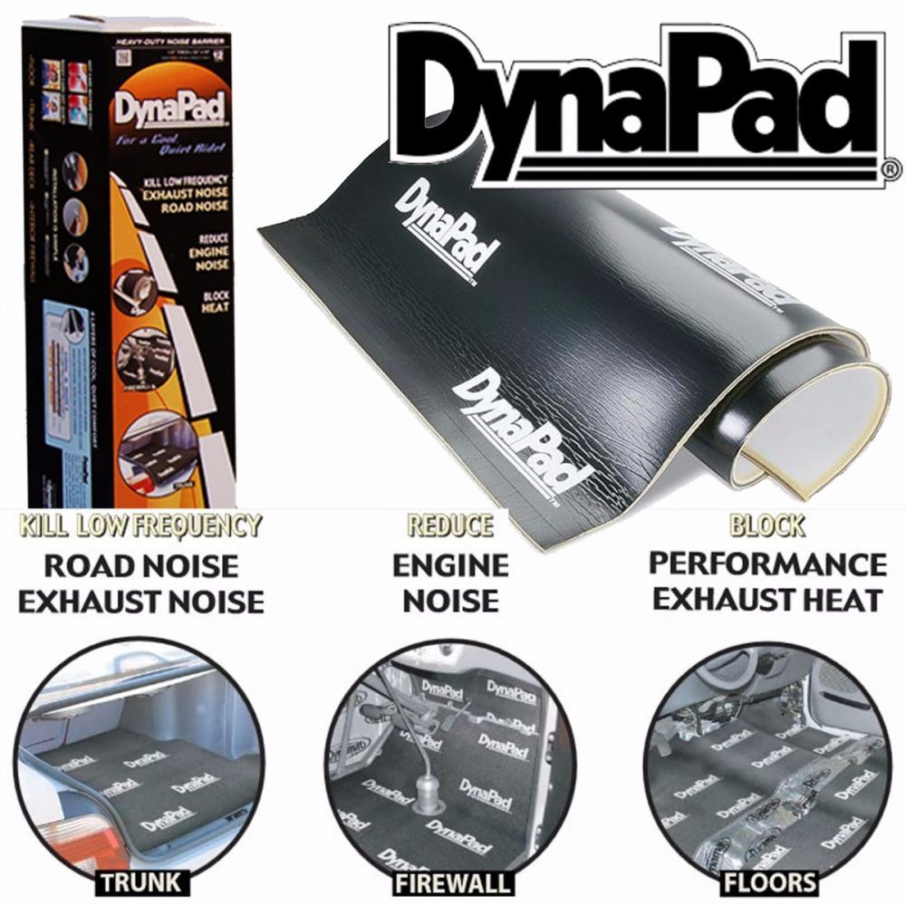 Dynamat DYN21100 - DynaPad 12sq.ft 32" x 54" Sheet Car Van  Heat & Road Noise Mat