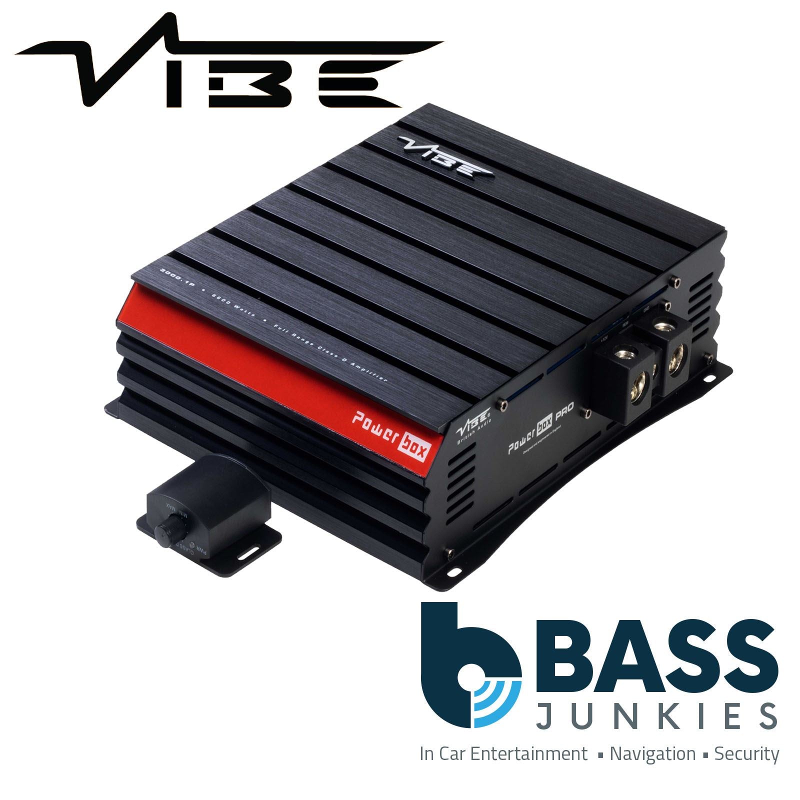 Vibe POWERBOX3000.1P-V0 Mono Class D Car Amplifier 3300W 1 Ohm 6600W Max Power