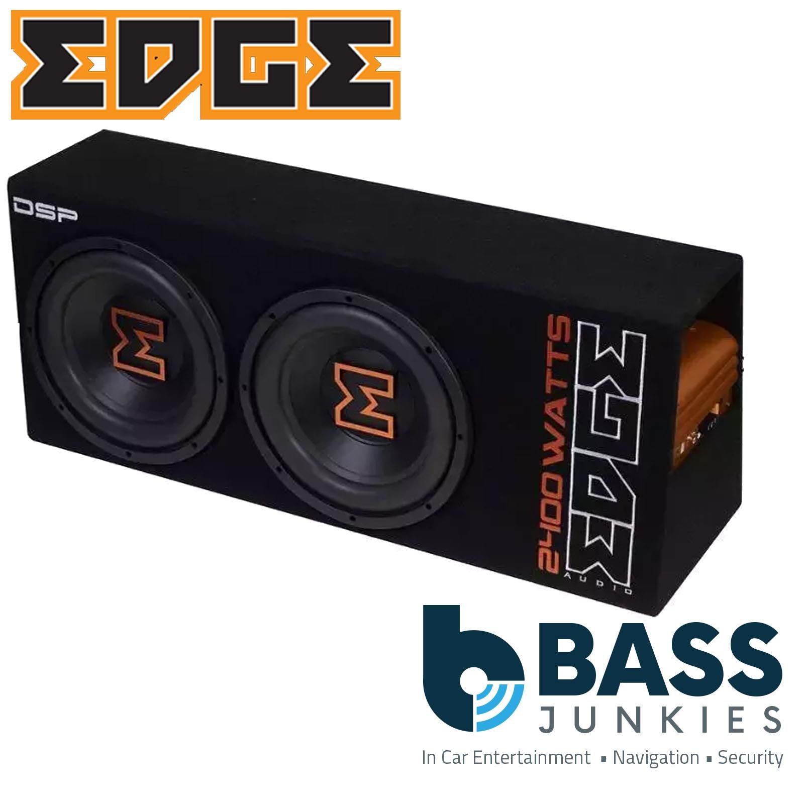 EDGE EDBX12TADSP-E3 12 inch Car Sub Bass Active Enclosure 4 Ohm 2400W Max Power