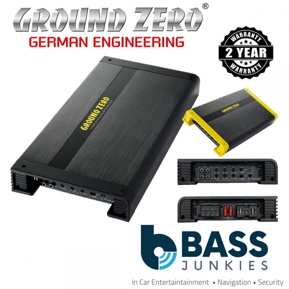 Ground Zero Titanium GZTA 4230X-B - 4 x 140 W RMS 4 Channel Car Amplifier