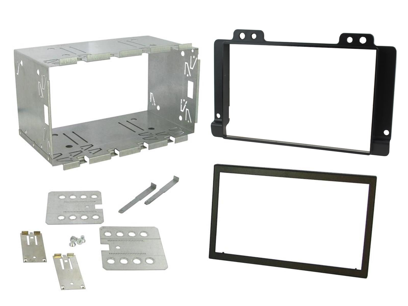 Grundig 6.8" Apple Android Double Din Stereo Fitting Kit + Steering Wheel Stalk Controls to fit Land Rover Freelander 04-06