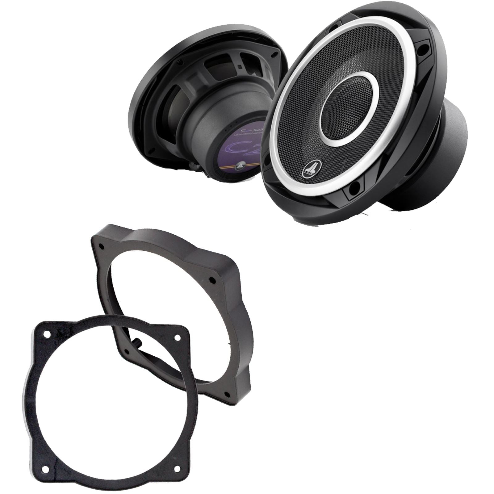 JL Audio C2-525X 2-Way 130mm/13cm/5.25" Coaxial Speakers (Per Pair 450 Watts) Fits Universal