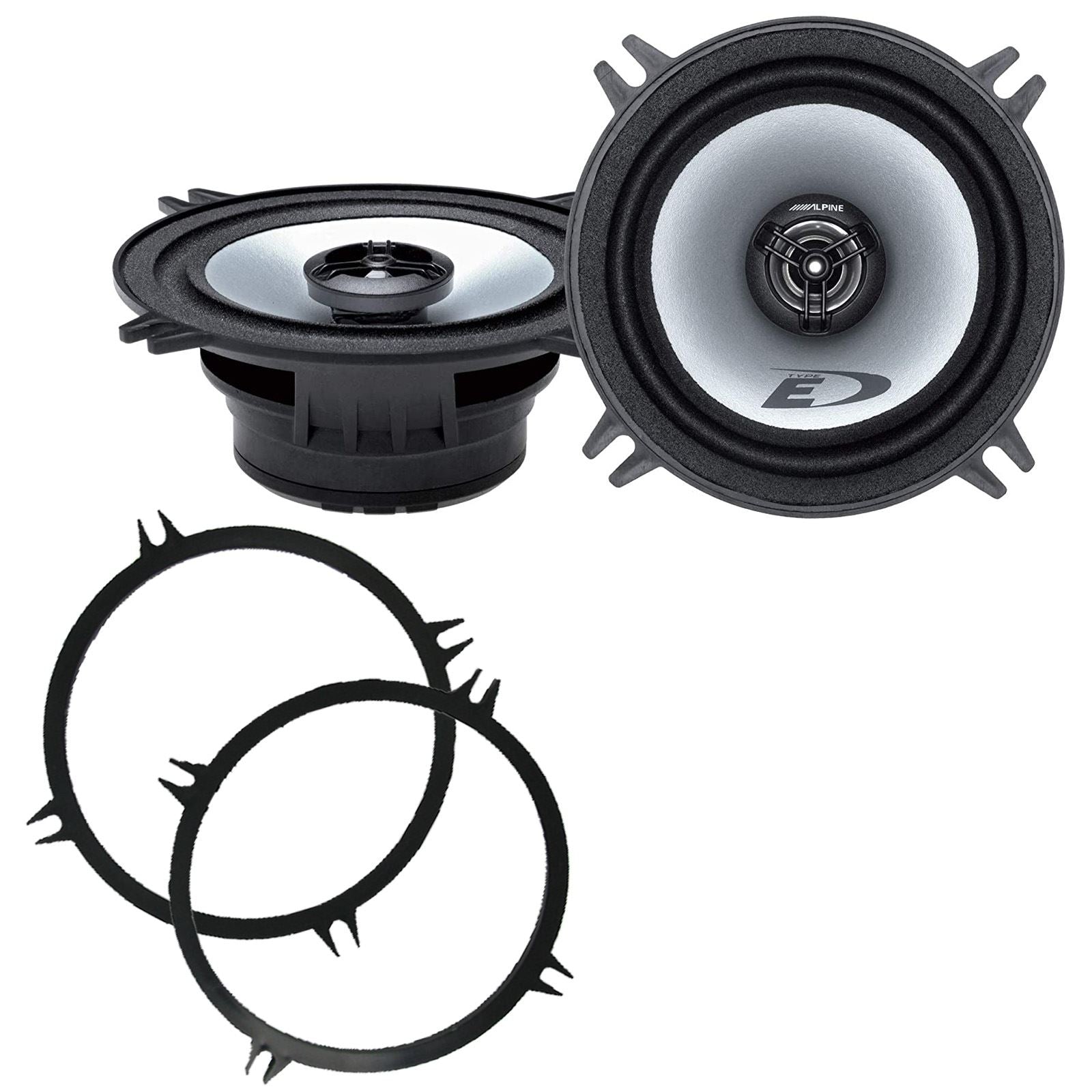 Alpine SXE-1325S 2-Way 130mm/13cm/5.25" Coaxial Speakers (Per Pair 400 Watts) Fits Universal