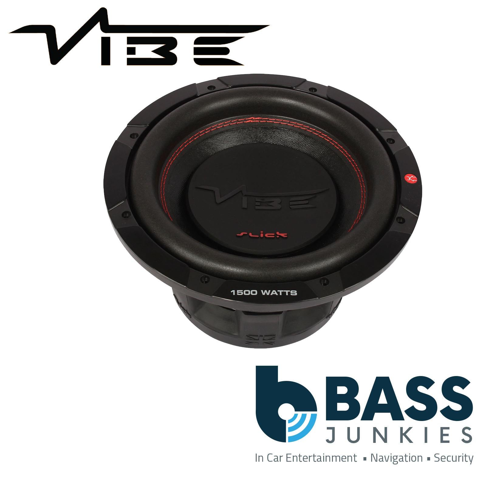 VIBE SLICK10D2-V3 10 Inch Dual 2 Ohms 1500W Max Power Car Audio Subwoofer