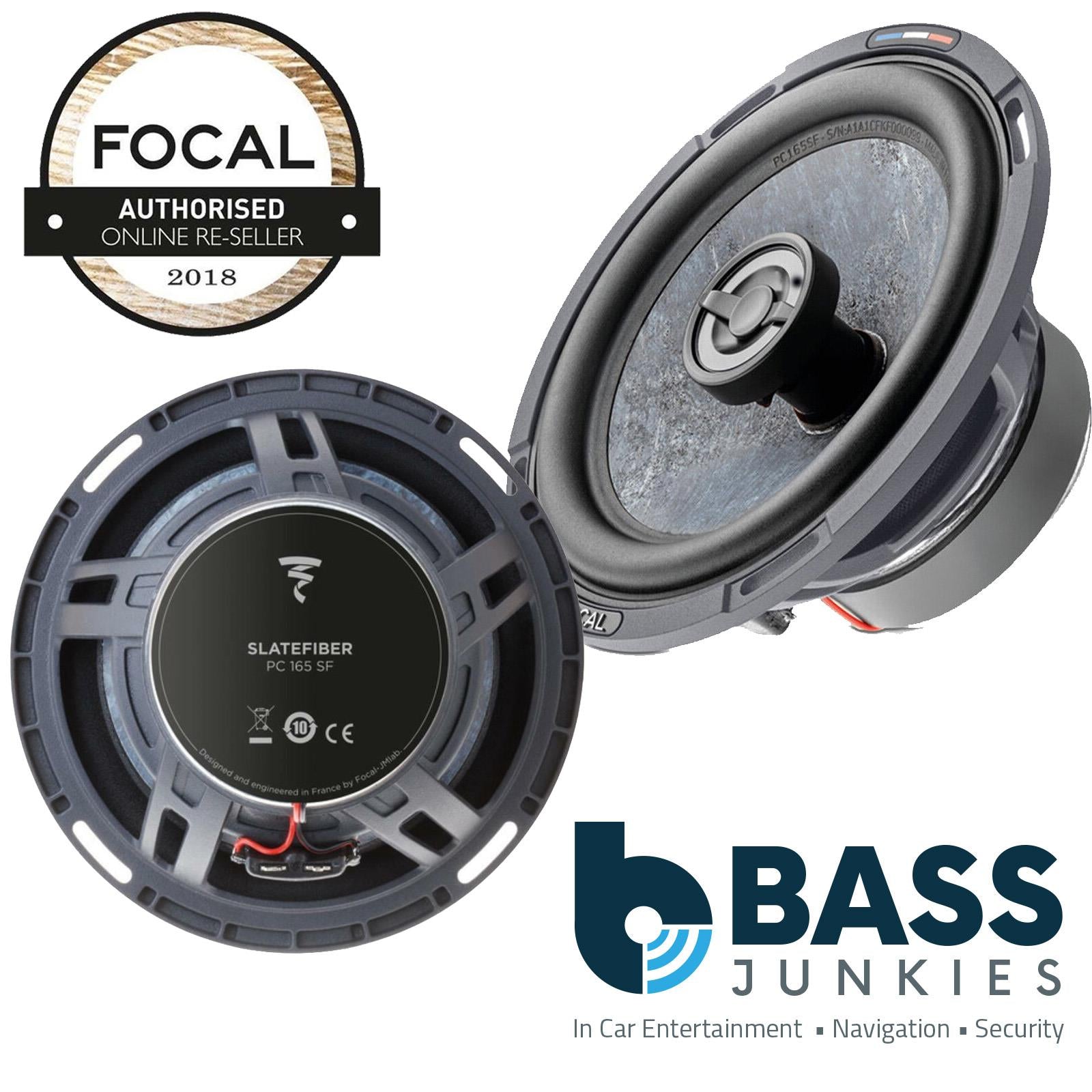 Focal PC165SF - 6.5" 320 Watts Slate Fibre Cone 2-Way Coaxial Car Speakers