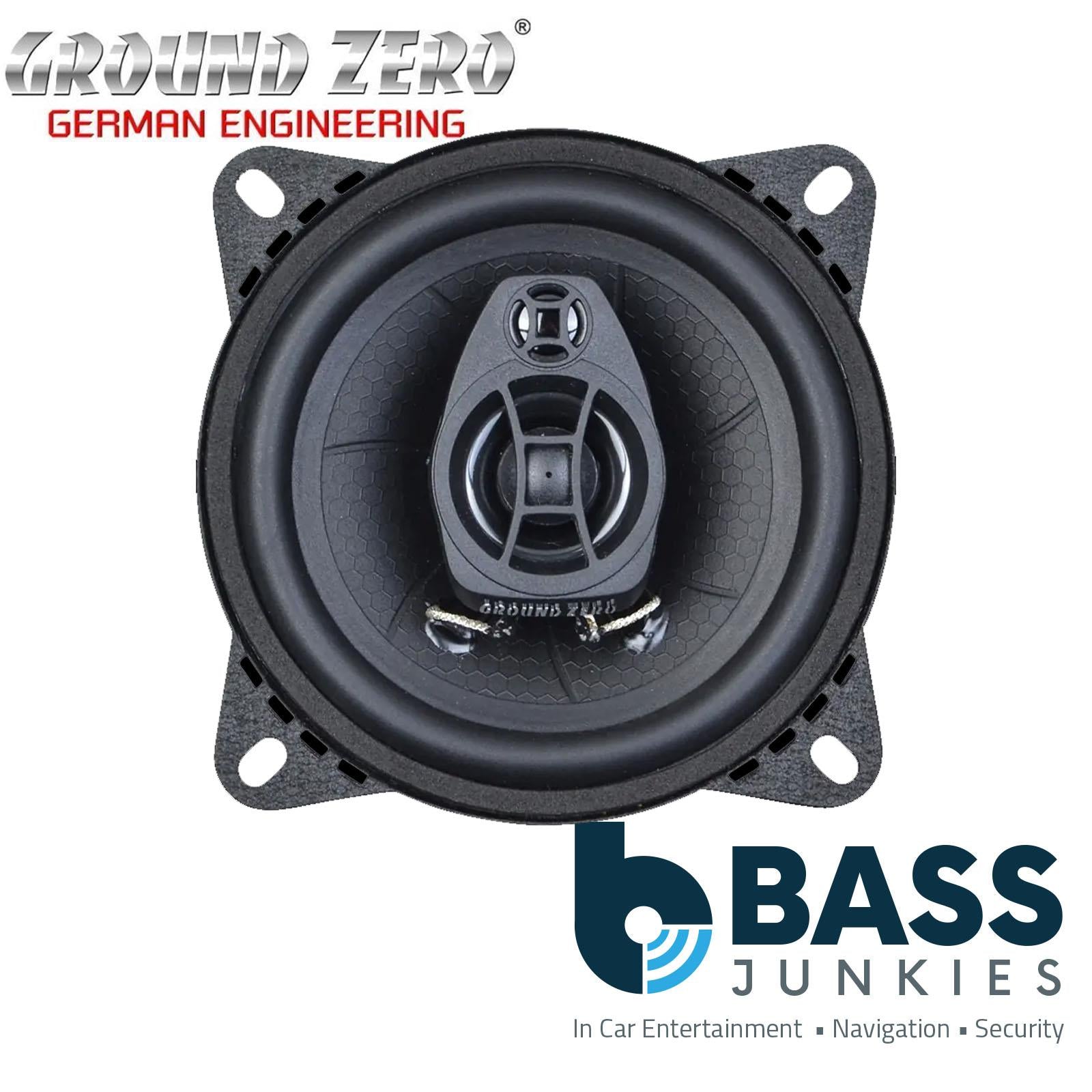 Ground Zero Iridium GZIF 4.0 10cm 2 Way Car Van Coaxial Door Speakers 60w RMS