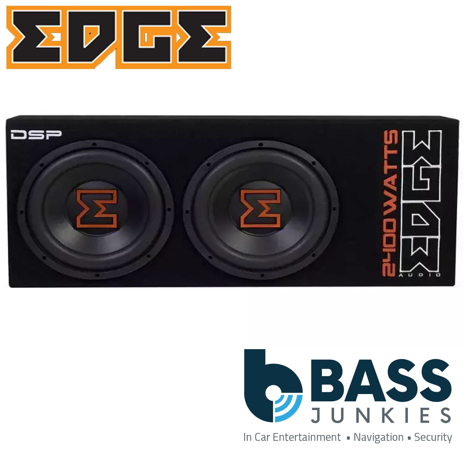 EDGE EDBX12TADSP-E3 12 inch Car Sub Bass Active Enclosure 4 Ohm 2400W Max Power