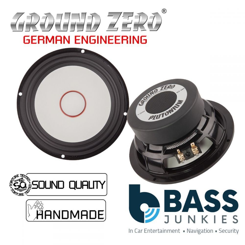 Ground Zero GZPK 16SQ - 6.5" Inch 16.5cm 210 Watts 4 Ohm Midrange Car Kickwoofer Speaker