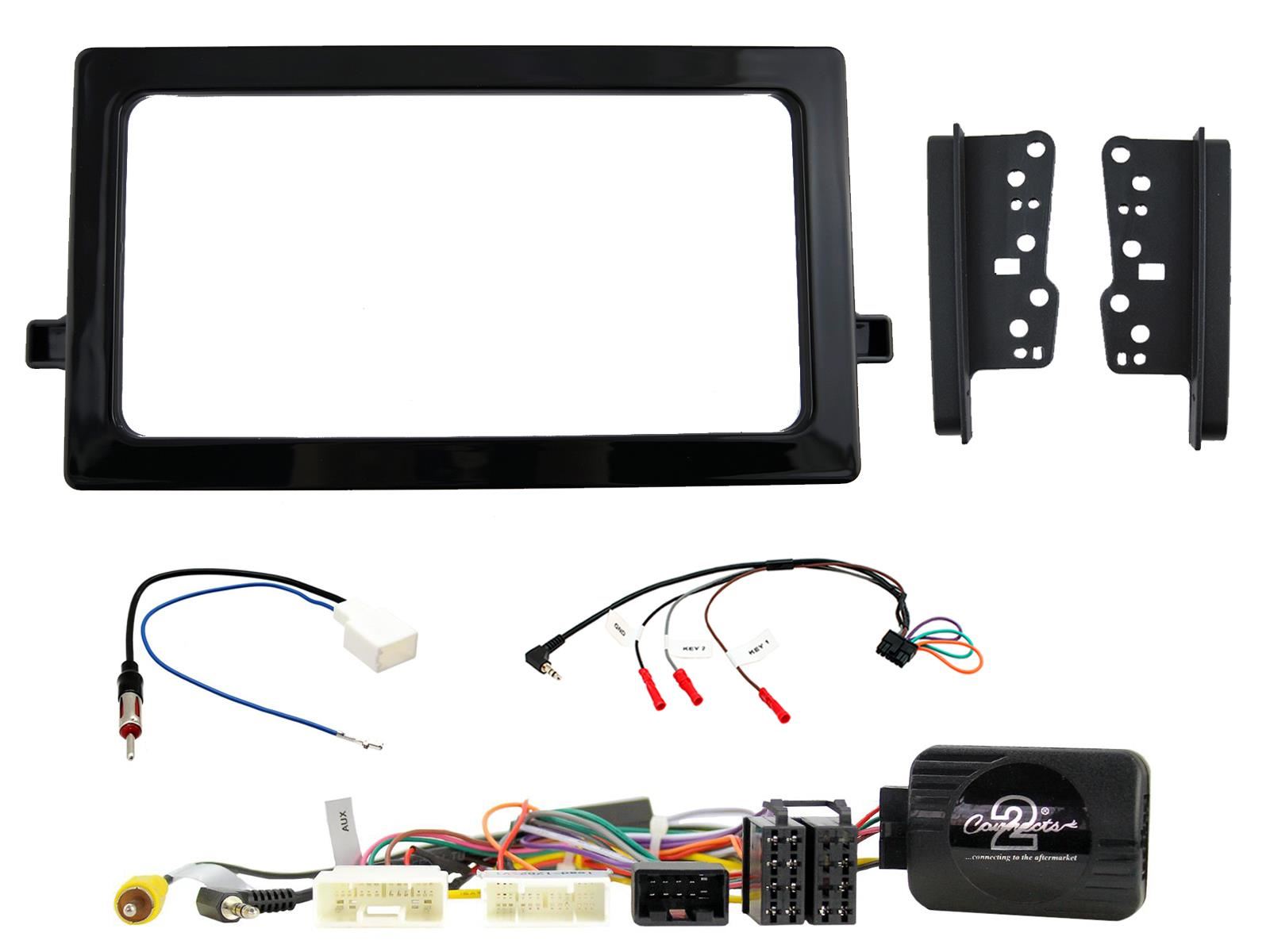 SONY 6.2" Screen Blutooth Double Din Stereo Fitting Kit + Steering Wheel Stalk Controls to fit Toyota Prius 2016-