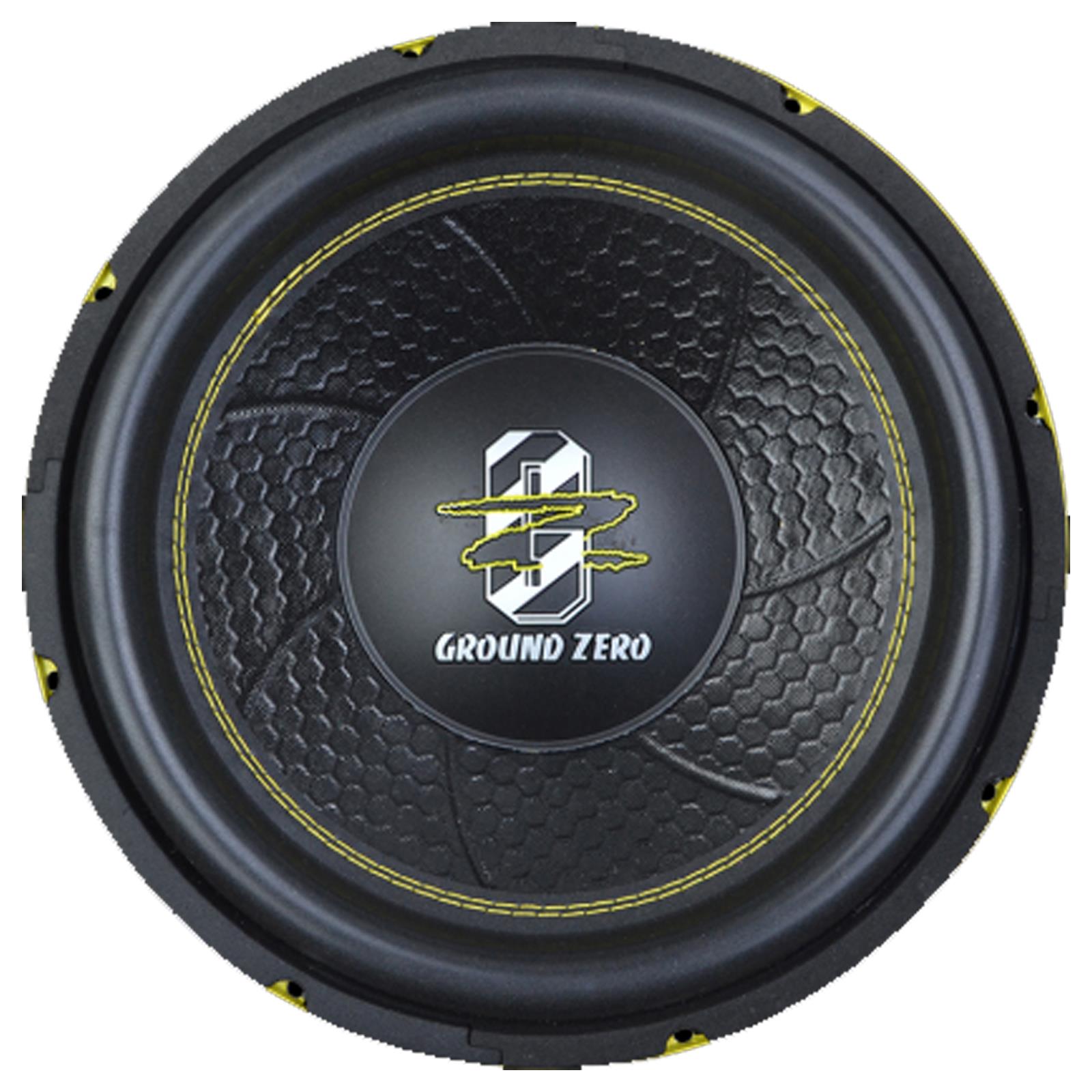 Ground Zero GZIW 12XSPL-D2 12" Yellow High Quality SPL 1000 Watts Subwoofer
