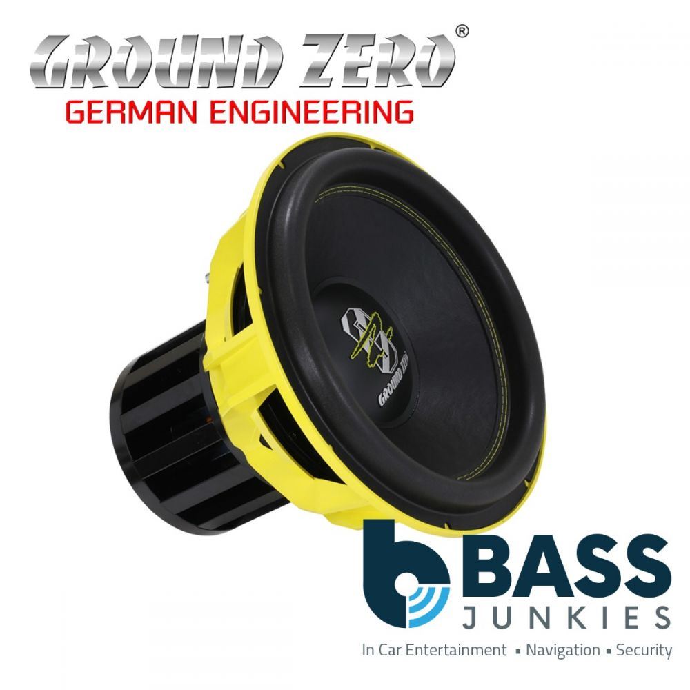 Ground Zero GZNW 38NEO-SPL - 15" Inch 38cm 5000 Watts Dual 1-Ohm Neodymium Car Sub Subwoofer