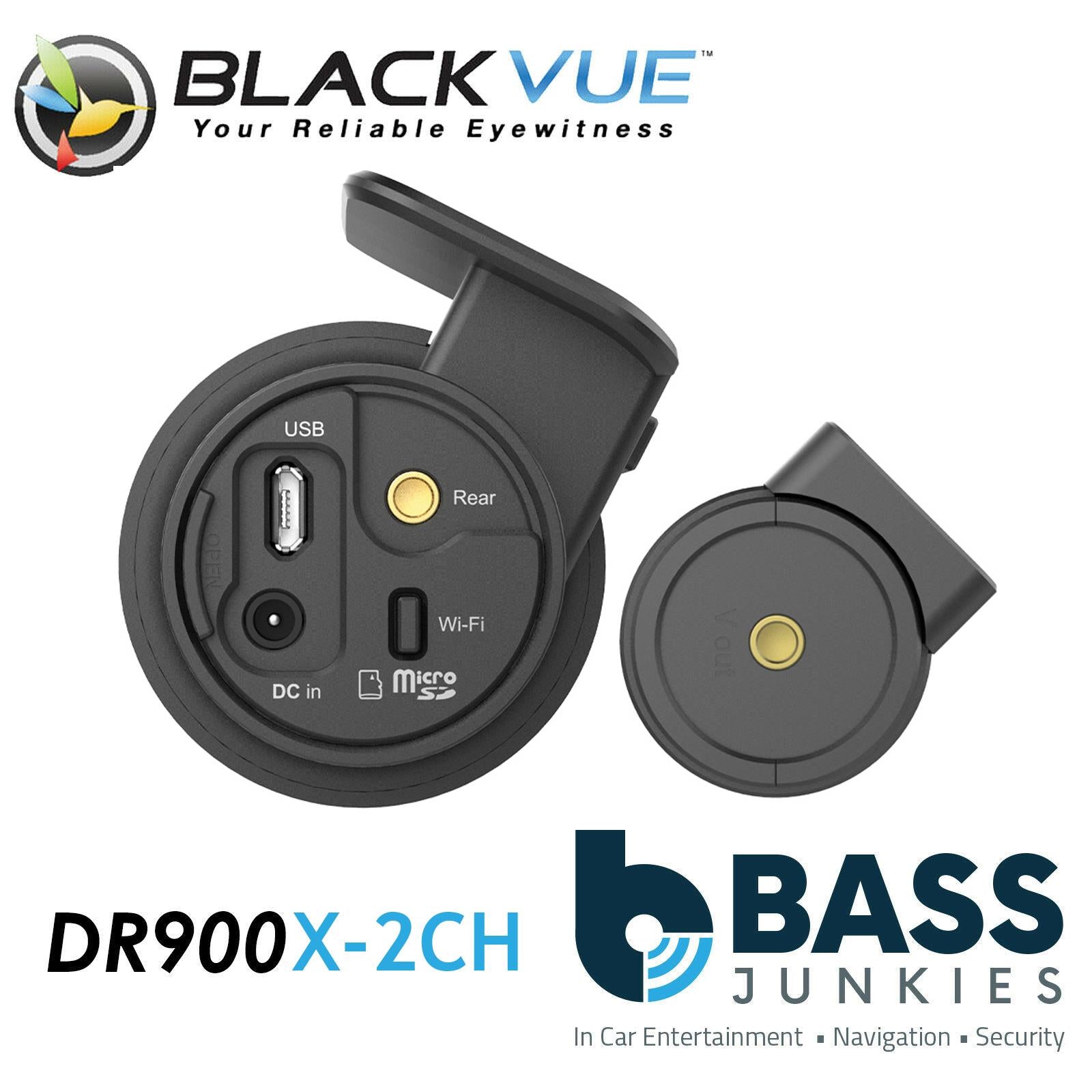 Blackvue DR900X-2CH 256GB 8-MP GPS 4K UHD Ultra Wide Font & Rear Car Dash Camera WIFI Cloud @30fps Rear Camera @60fps Front Camera