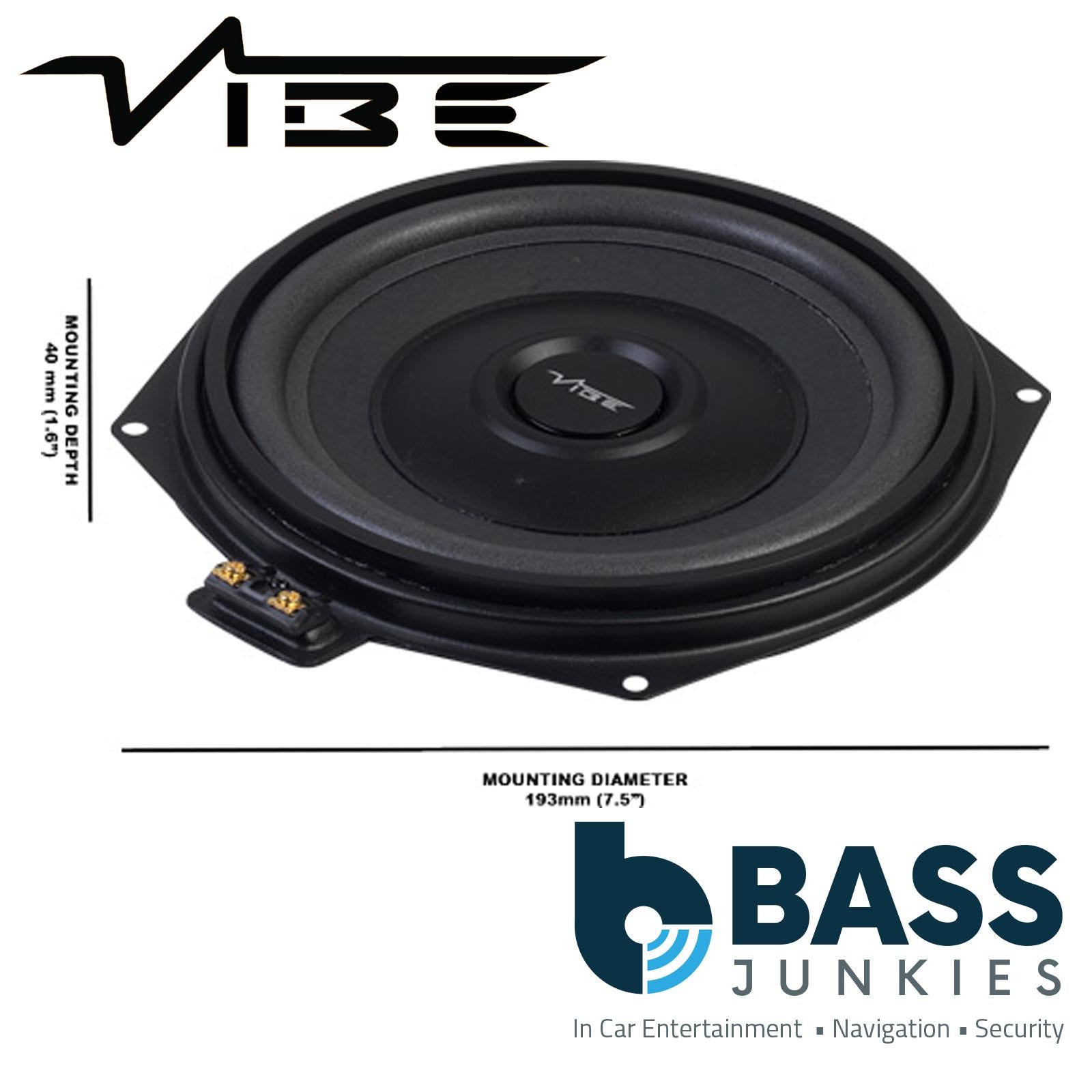 VIBE OPTISOUNDBMW82-V3 8" 200mm 1-Way BMW Underseat Subwoofer 345W Power