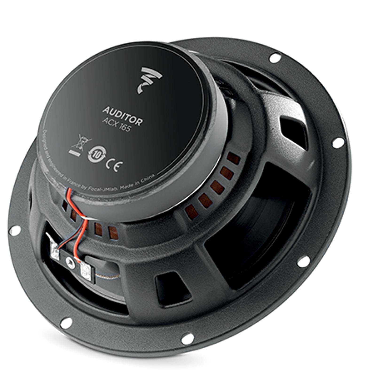 Focal ACX165 165mm/16.5cm/6.5" Car Door Coaxial Speakers (Per Pair Max 240 watts | 120 watts RMS) Each Speaker: Max 120 watts | RMS 60 watts [Woofer/Tweeter]