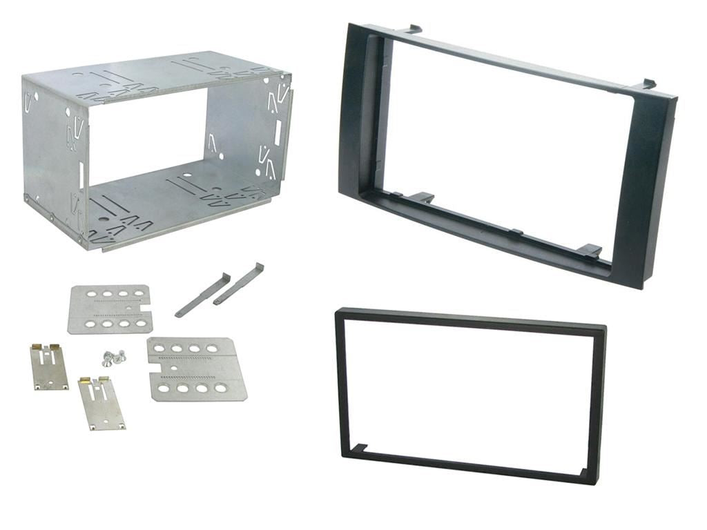 SONY DAB+ Apple | Android Double Din Stereo Fitting Kit + Steering Wheel Stalk Controls to fit VW Touareg 2003-10