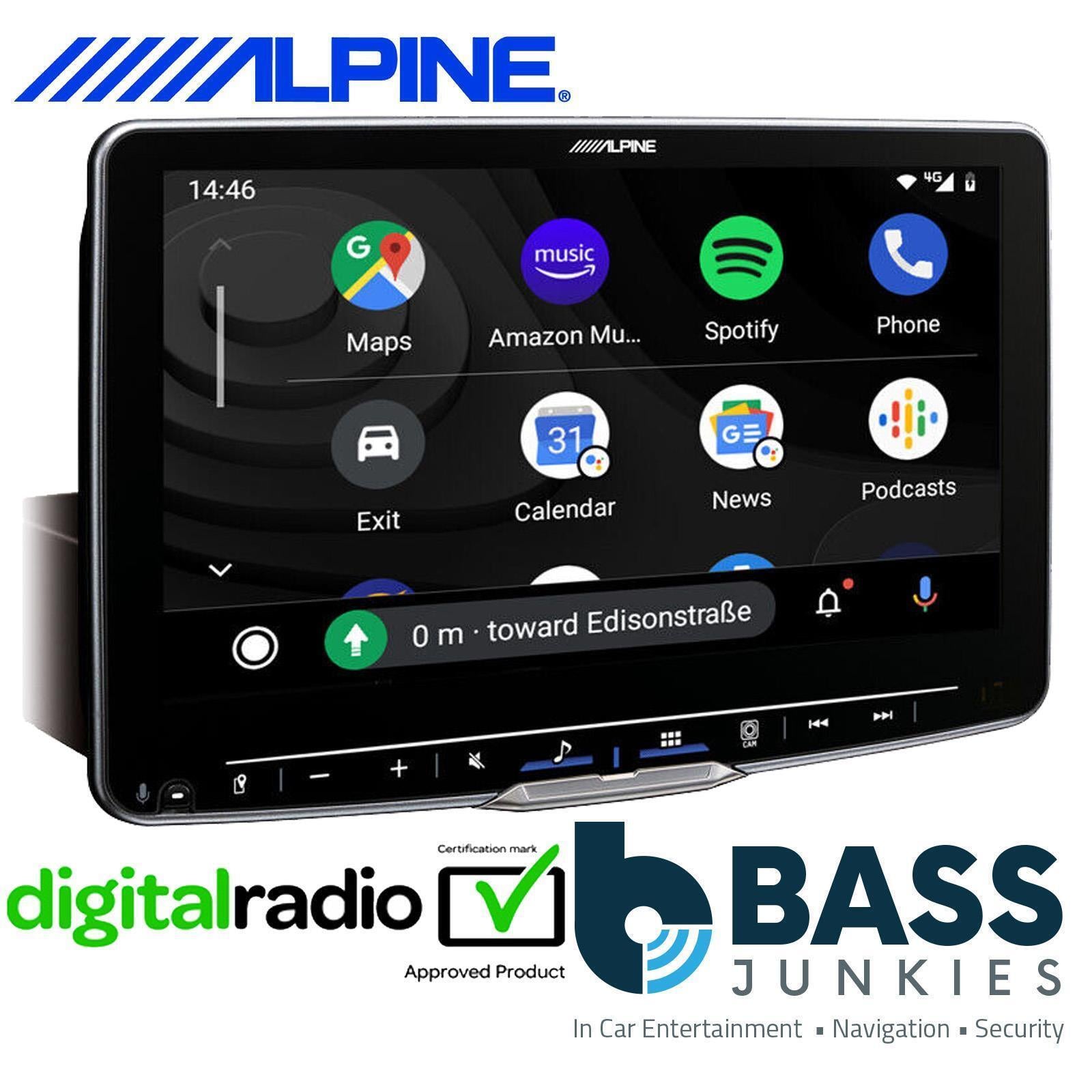 Alpine Halo9 - Citroen Nemo 2008-2019 - 9” Touchscreen DAB Bluetooth CarPlay Android Spotify Waze HDMI Car Stereo & Fascia Fitting Kit