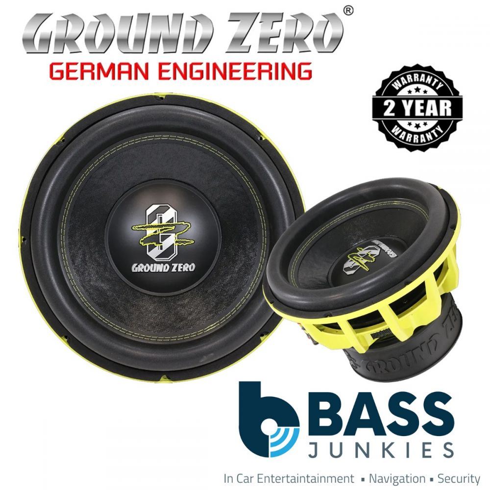 Ground Zero GZHW 30XSPL D1 - 12" Dual 1-Ohm 1500 WRMS Car Subwoofer