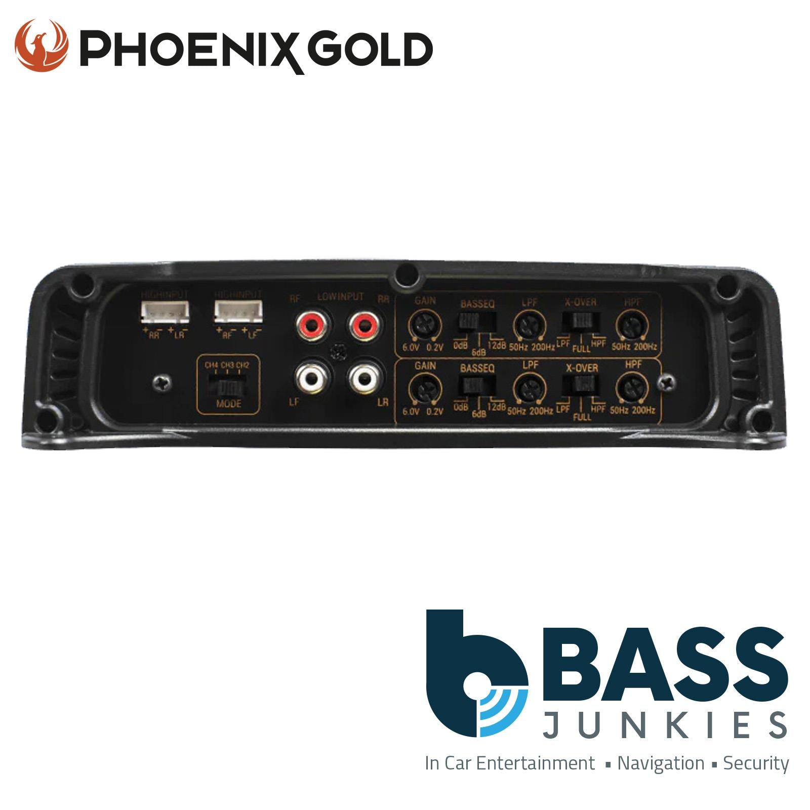 Phoenix Gold GX800.4 - 400 Watts 4-Channel Full Range Class D Car Amplifier Amp