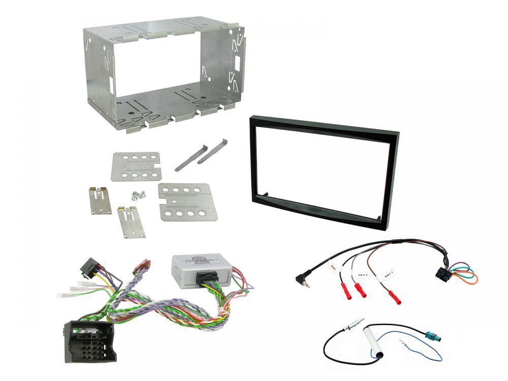 Connects2 CTKPE04 - Peugeot 207 2006 - 2012 Onwards Double Din Fascia & Steering Wheel Interface Installation Kit