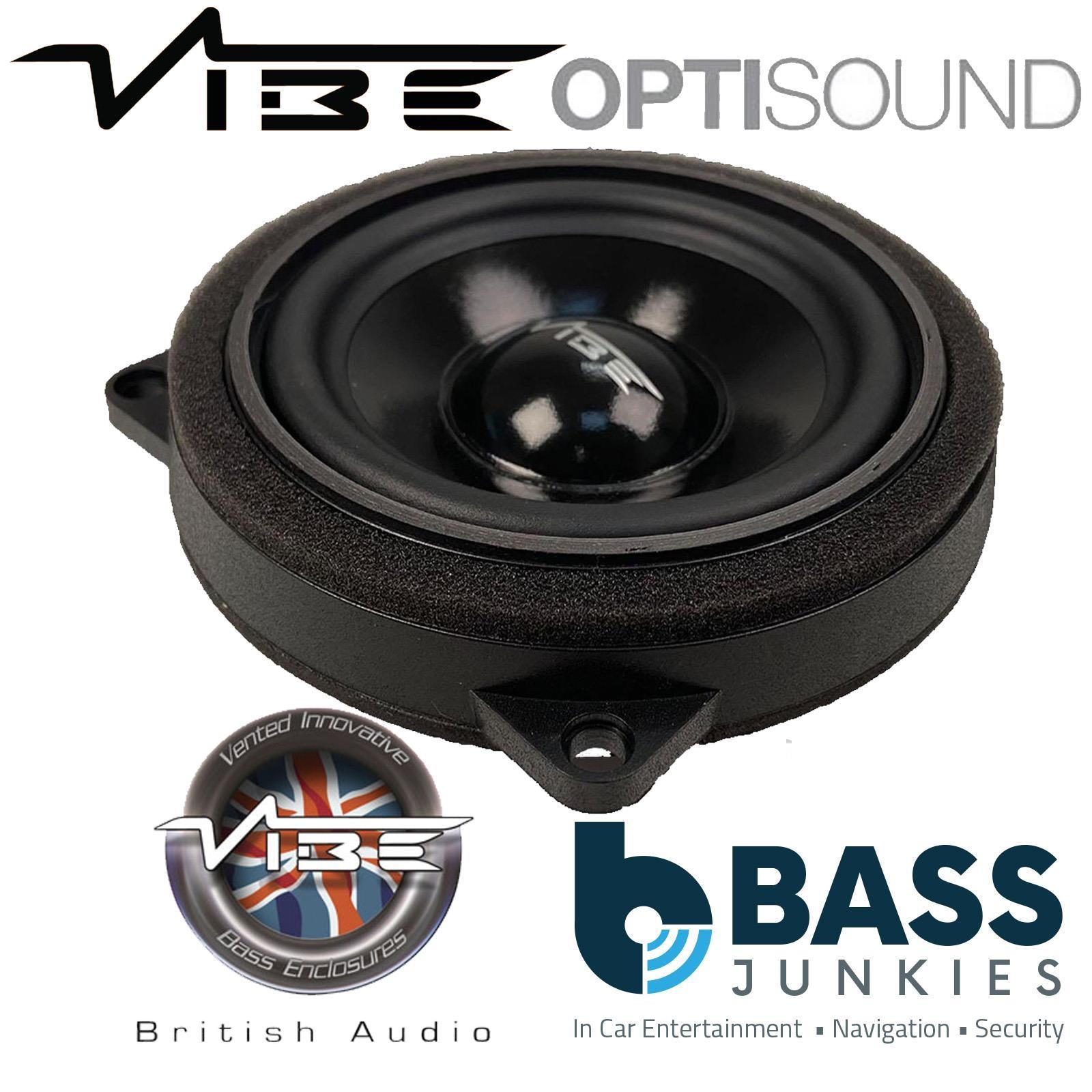 Vibe OPTISOUNDBMW-V4 - BMW 1 3 4 5 6 7 Series & X1, X3 345 Watts Front Door Custom Car Component Speaker Upgrade Kit