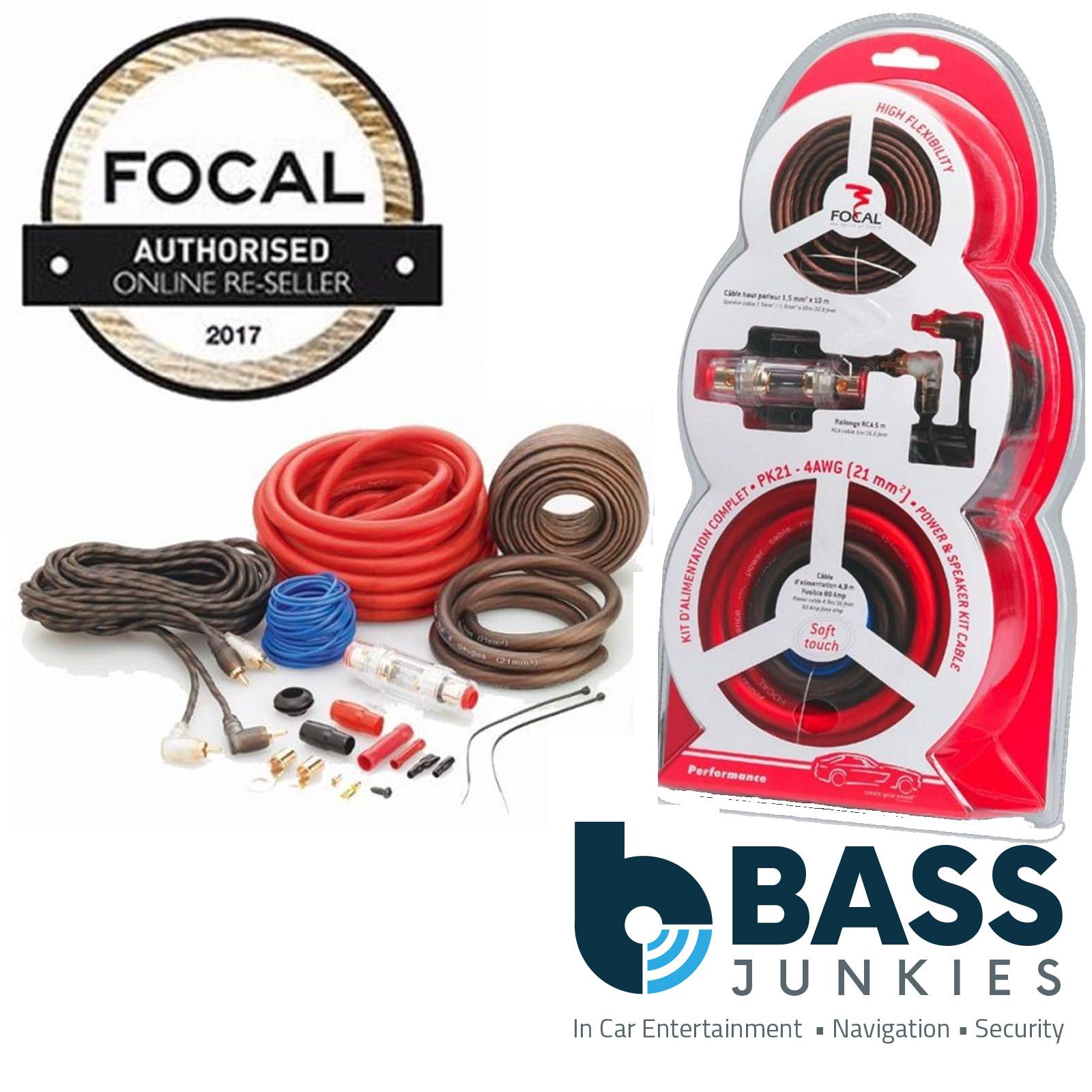 Focal PK21 - PERFORMANCE Amplifier Wiring Kit, 4gauge/21mm2