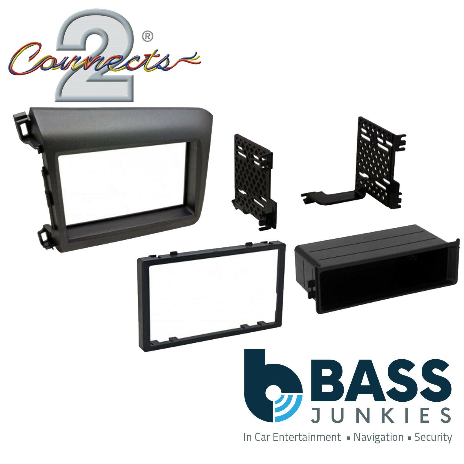 Connects2 CT24HD18 - Honda Civic 2012 Onwards Single/Double Din Fascia Panel