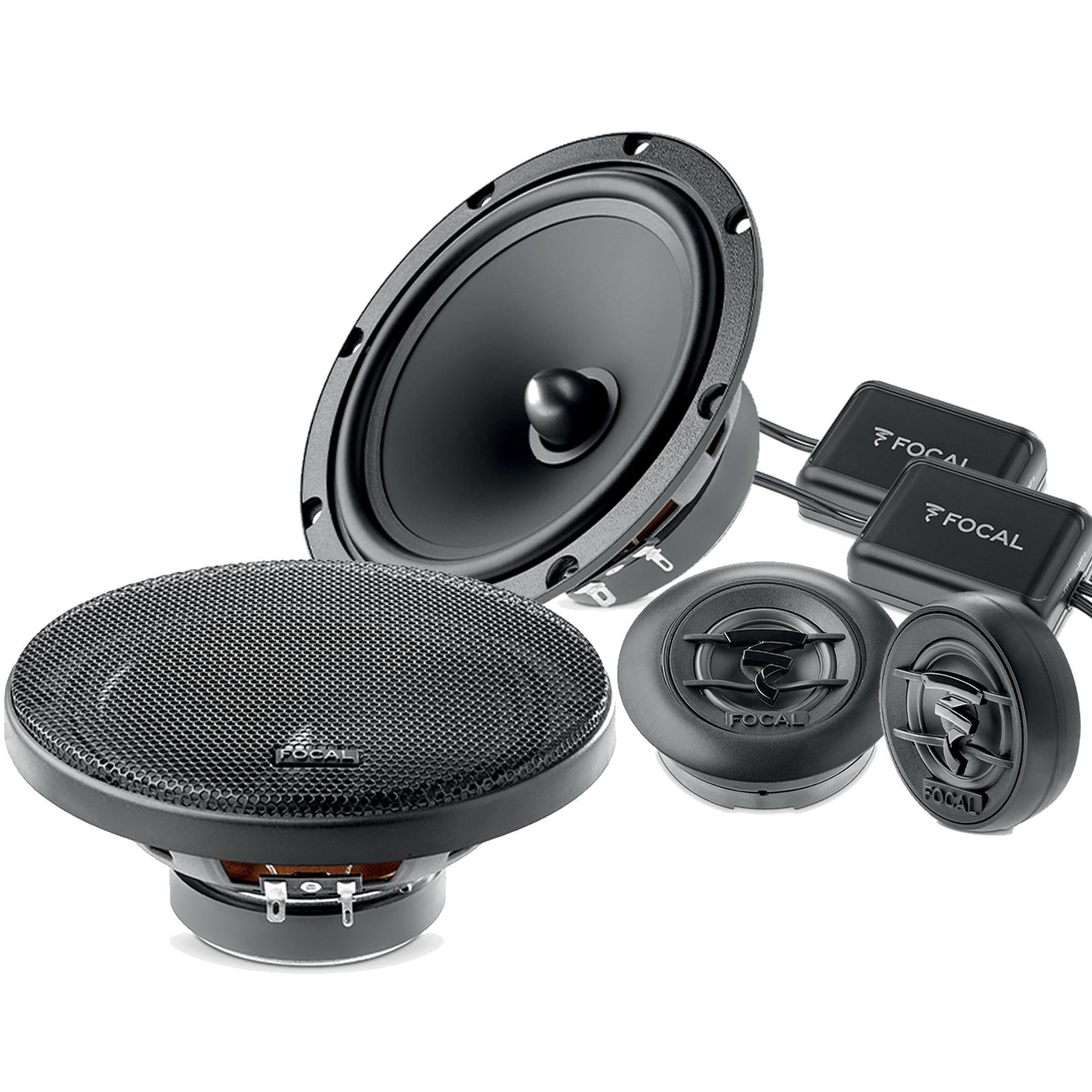 Focal ASE165 165mm/16.5cm/6.5" Car Door Component Speakers (Per Pair Max 240 watts | 120 watts RMS) Each Speaker: Max 120 watts | RMS 60 watts [Woofer/Tweeter/Crossover]