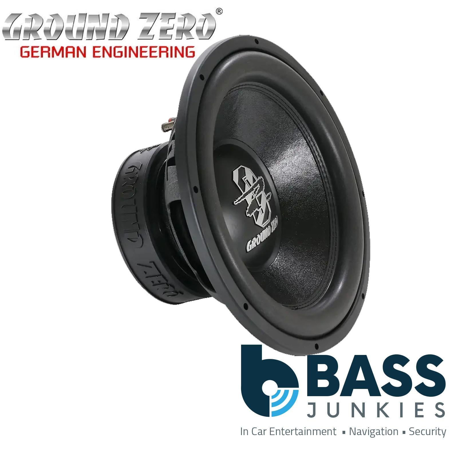 Ground Zero GZRW 30-D2 - 1200 Watts 12" Inch Dual 2 Ohm Car Subwoofer