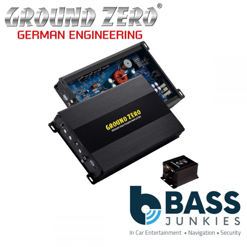 Ground Zero GZIA 1.1000DX-II - Class D Monoblock 1000 Watts 1 Ohm Stable Car Amplifier