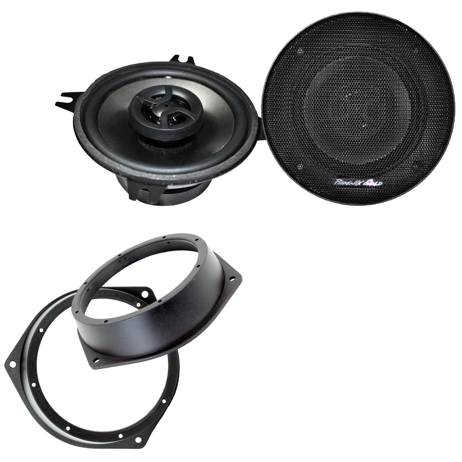 Phoenix Gold Z4CX 100mm/10cm/4" 2-Way Coaxial Car speakers (Per Pair Max 140|70 watts RMS) Fits Vauxhall Vectra 1995-02 | Astra 98-04 | Omega 94-03 | Zafira 99-05 | Vivaro 01-14