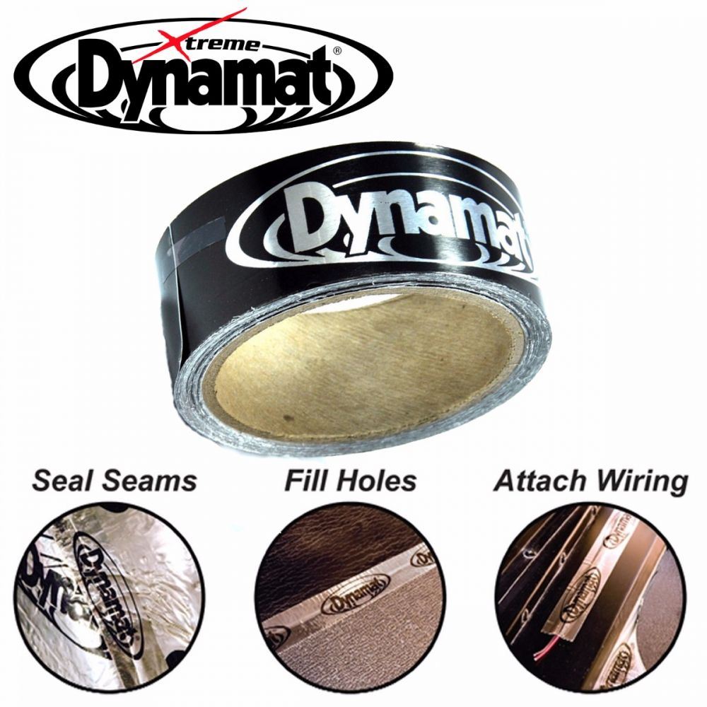 Dynamat DYN13100 - Dynatape Roll 1.5" Wide x 30' Long (38mm x 9100m) Aluminium Finishing tape