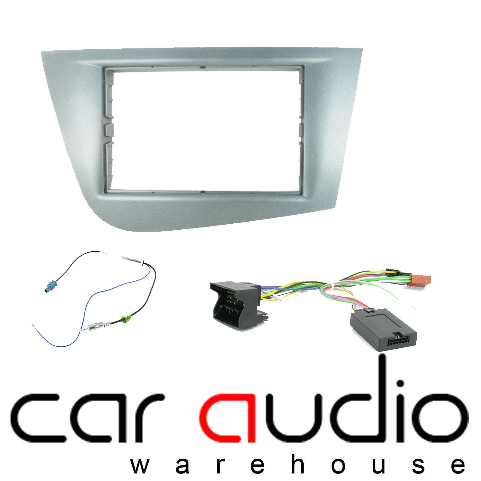Connects2 CTKST06 - Seat Leon 2005-2012 Double Din Fascia & Steering Wheel Interface Installation Kit