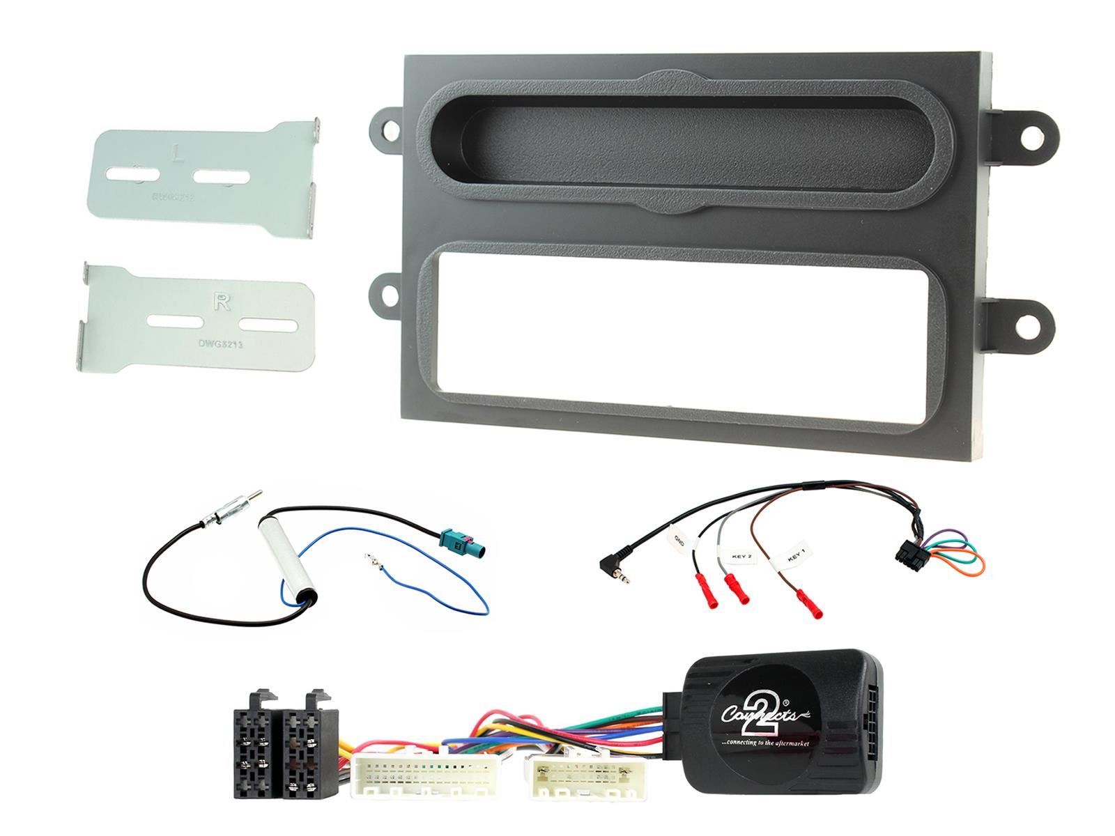Connects2 Double Din Stereo fitting kit for Renault Twingo 2014-2021 Vehicle Specific Stereo Screen Steering Controls Fitting Kit