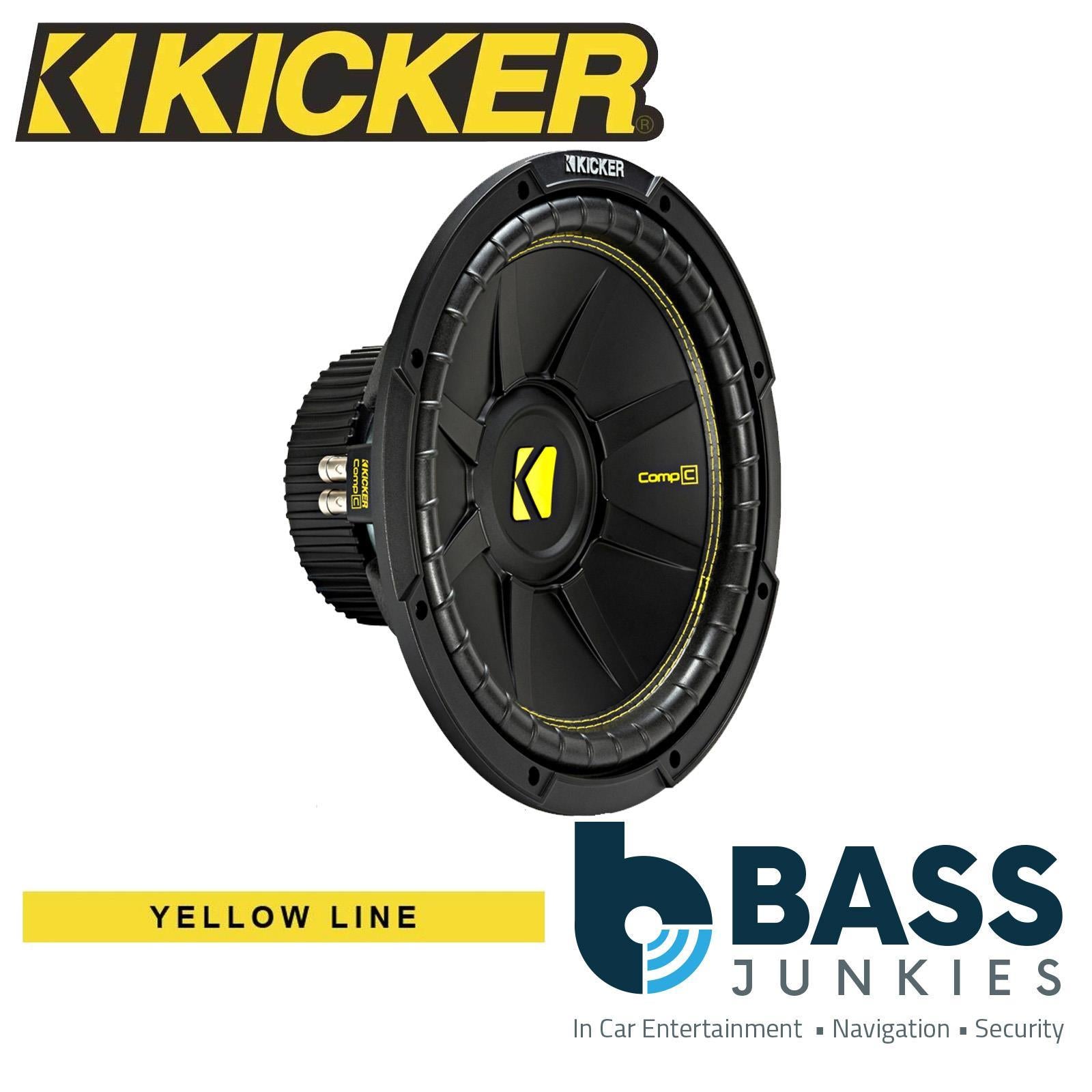 Kicker CWCD124 - CompC 12" 30cm 600 Watts 4 Ohm Dual Voice Coil DVC Car Subwoofer