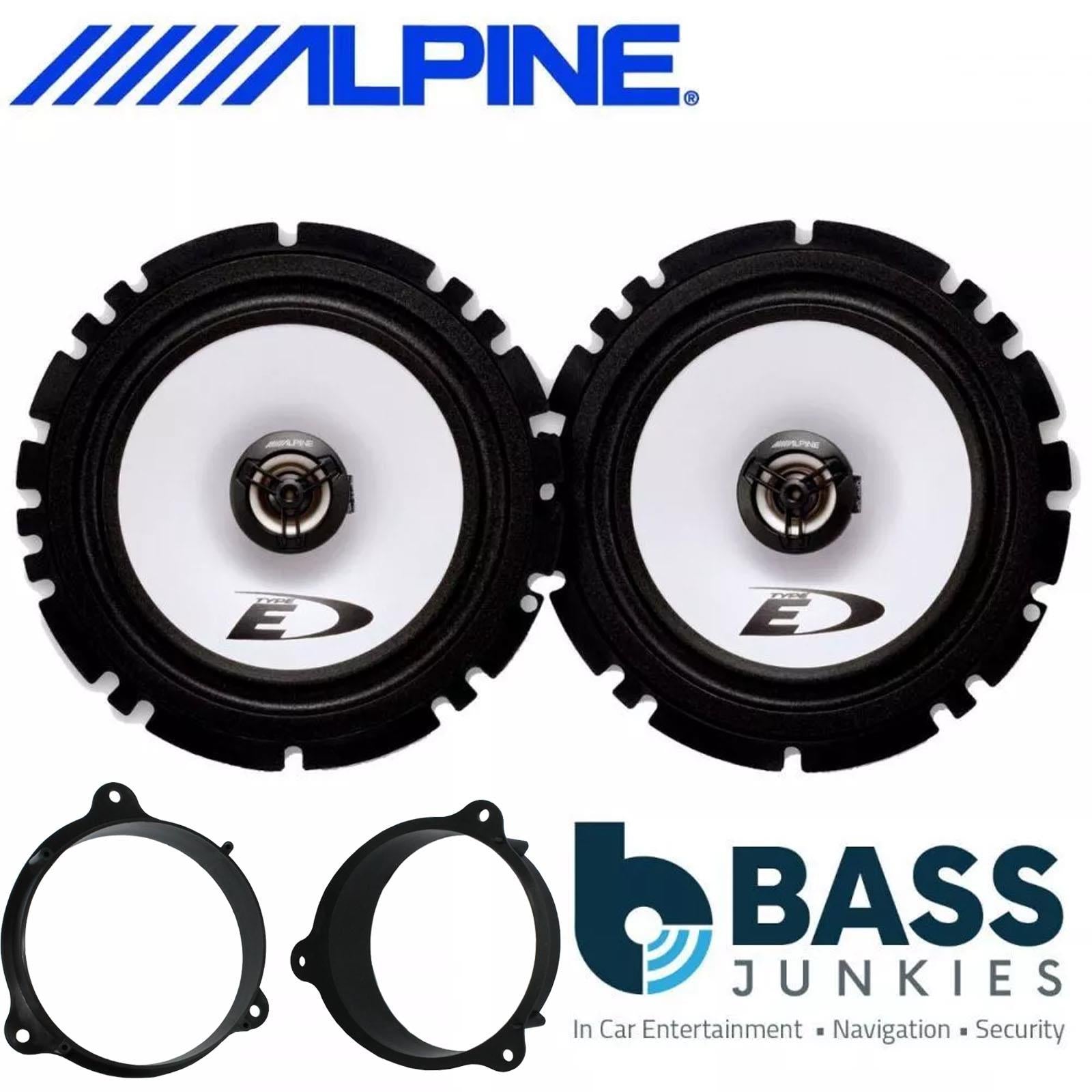 Alpine SXE-1325S 2-Way 130mm/13cm/5.25" Coaxial Speakers (Per Pair 400 Watts) Fits Mercedes Citan 2012-21