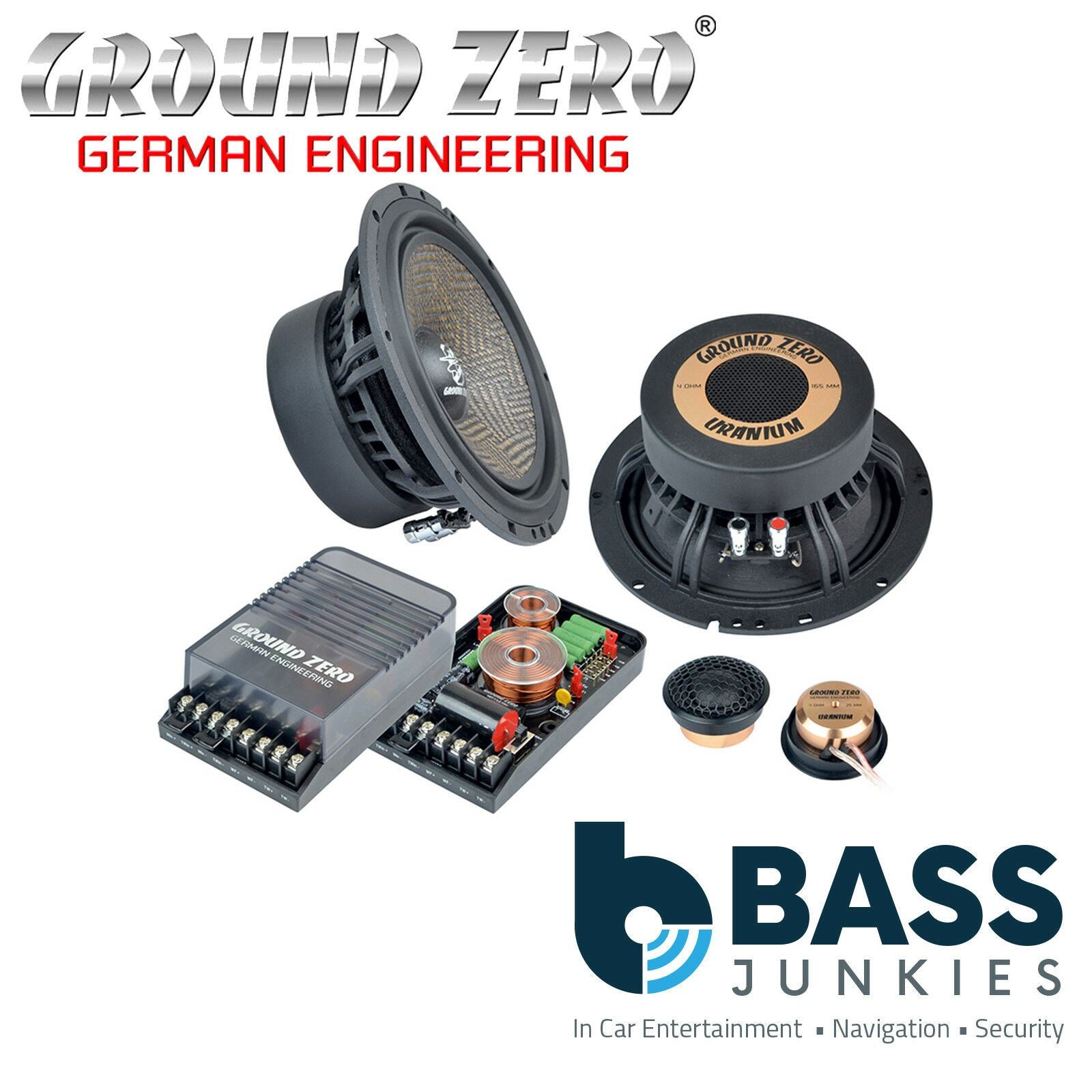 Ground Zero GZUC 650SQX - 16.5 cm / 6.5” 2-way component system - 140 / 220 W