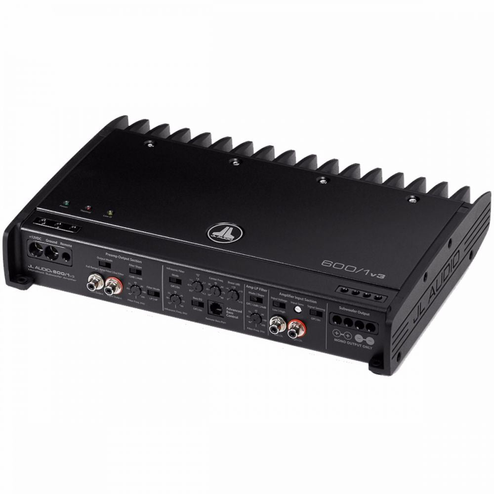 JL Audio 600/1V3 - Slash v3 600 Watts Monoblock Class D Subwoofer Amplifier