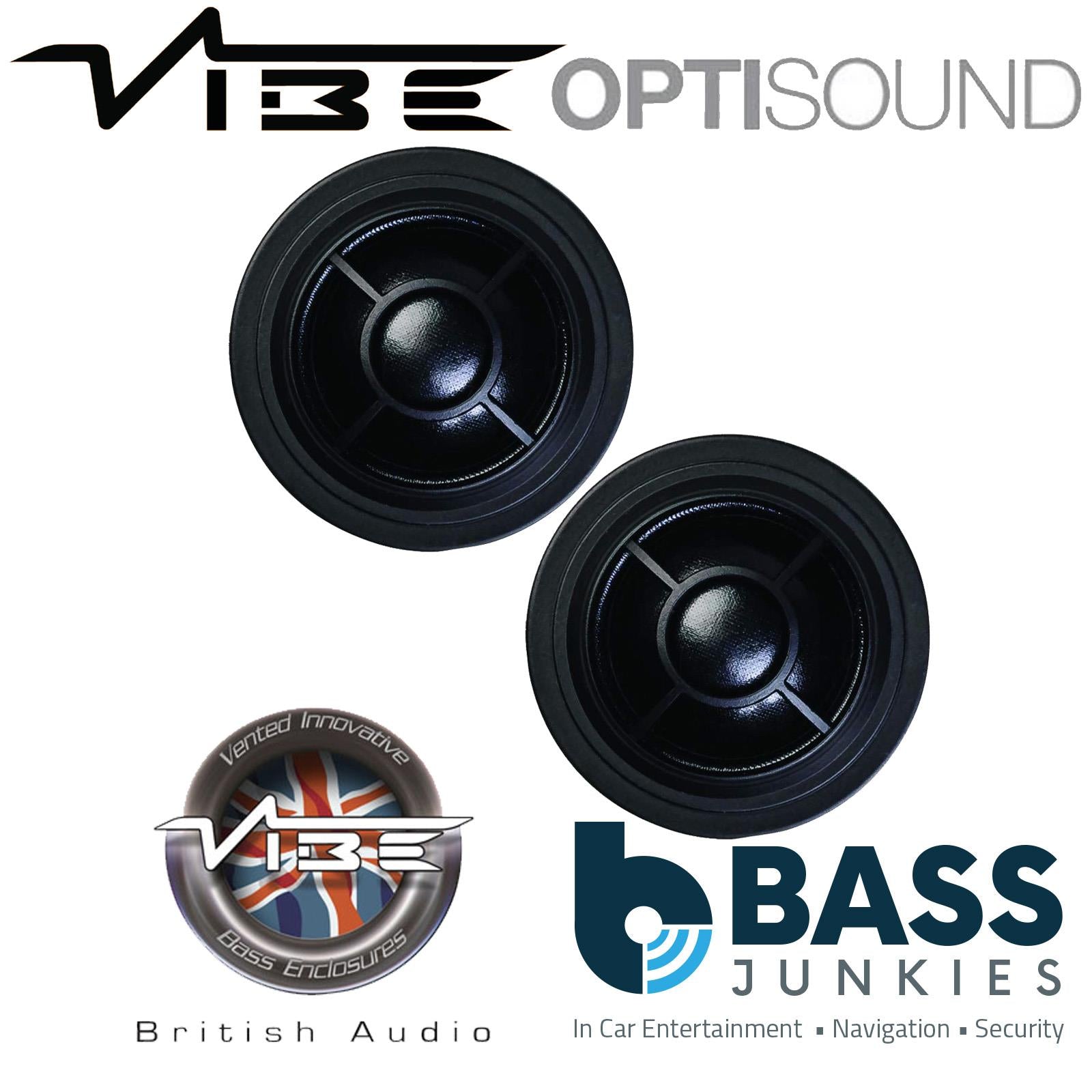 Vibe OPTISOUNDBMW-V4 - BMW 1 3 4 5 6 7 Series & X1, X3 345 Watts Front Door Custom Car Component Speaker Upgrade Kit