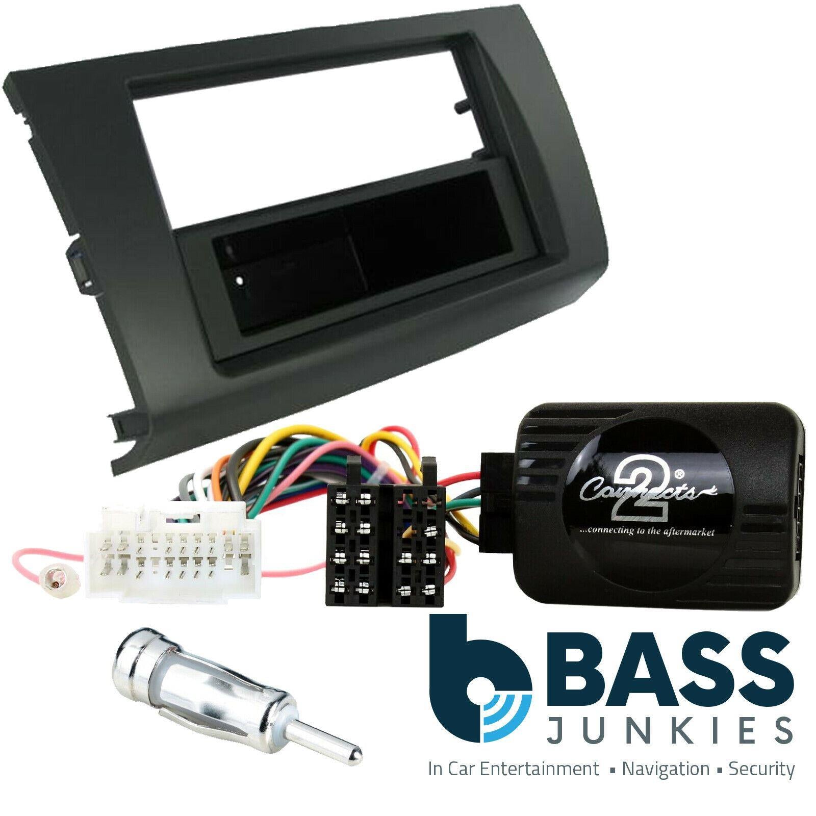 Connects2 CTKSZ07 -Suzuki Swift 2005 - 2011 Single Din or Double Din Fascia & Steering Wheel Interface Installation Kit