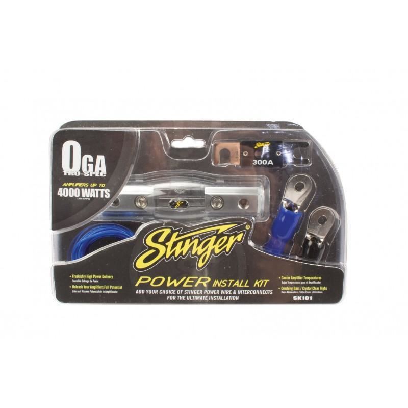 Stinger SK101 0 Gauge Car Installation Kit With 300amp ANL Fuse Holder