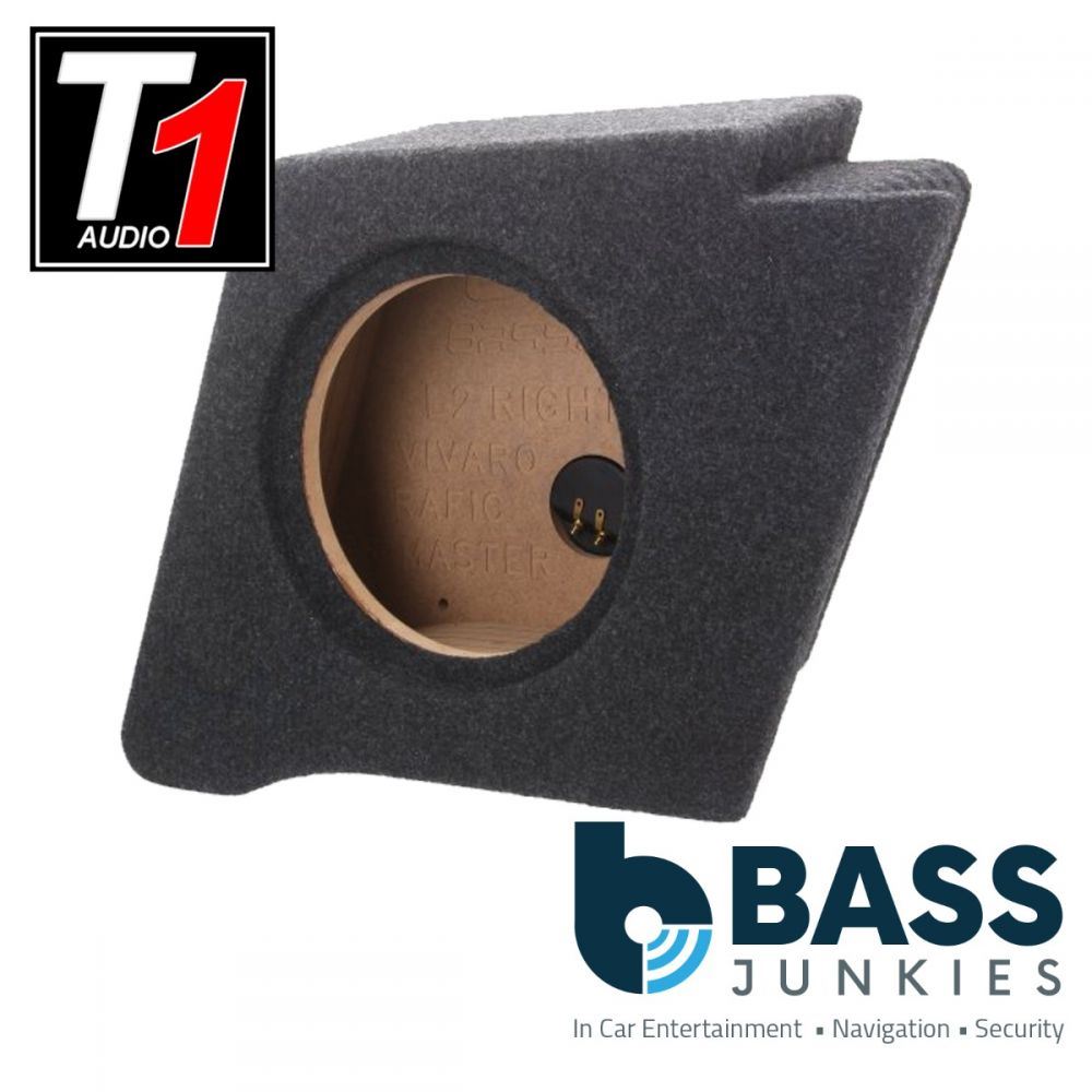 T1 Audio - Opel Vivaro 2014 Onwards Right Mudguard Custom Fit 10" Car Sub Subwoofer Bass Box